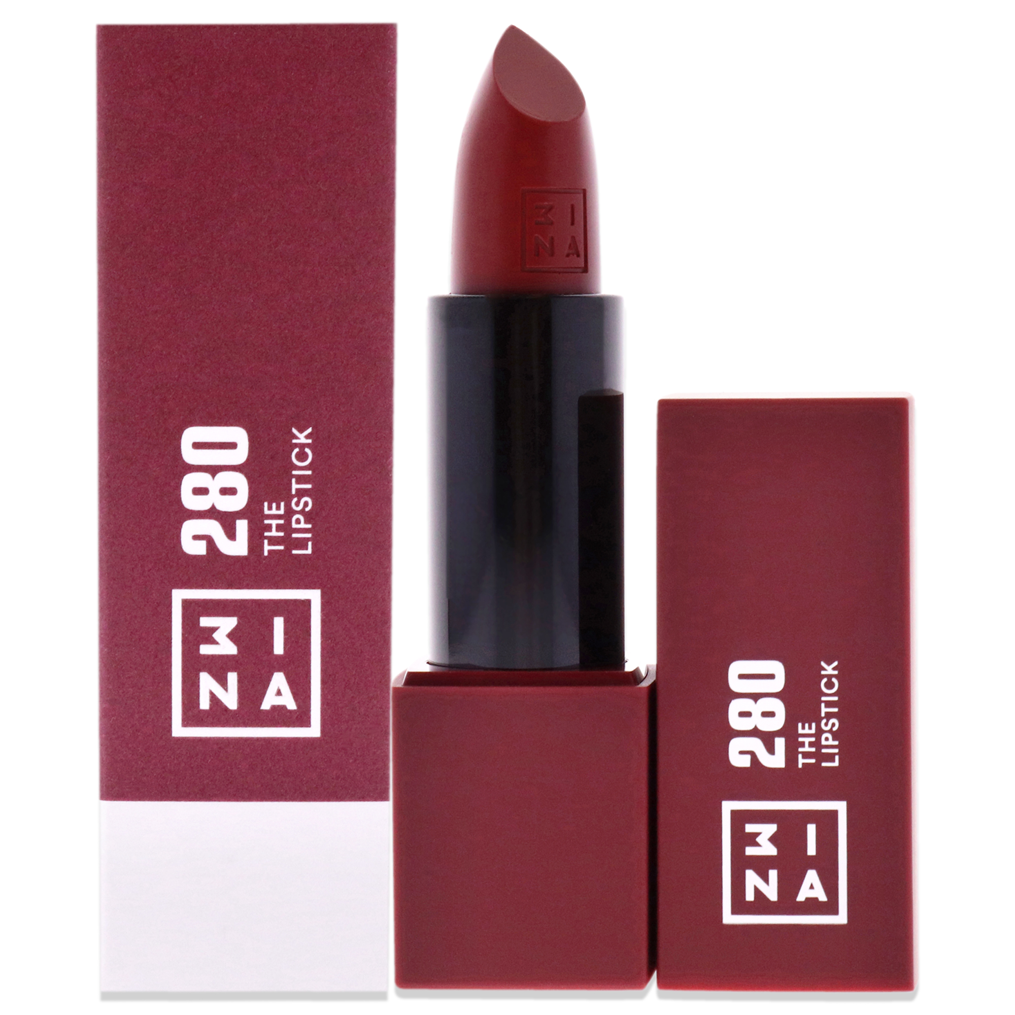 Labial 3ina - 280 Rojo Oscuro Brillante 0.11 oz