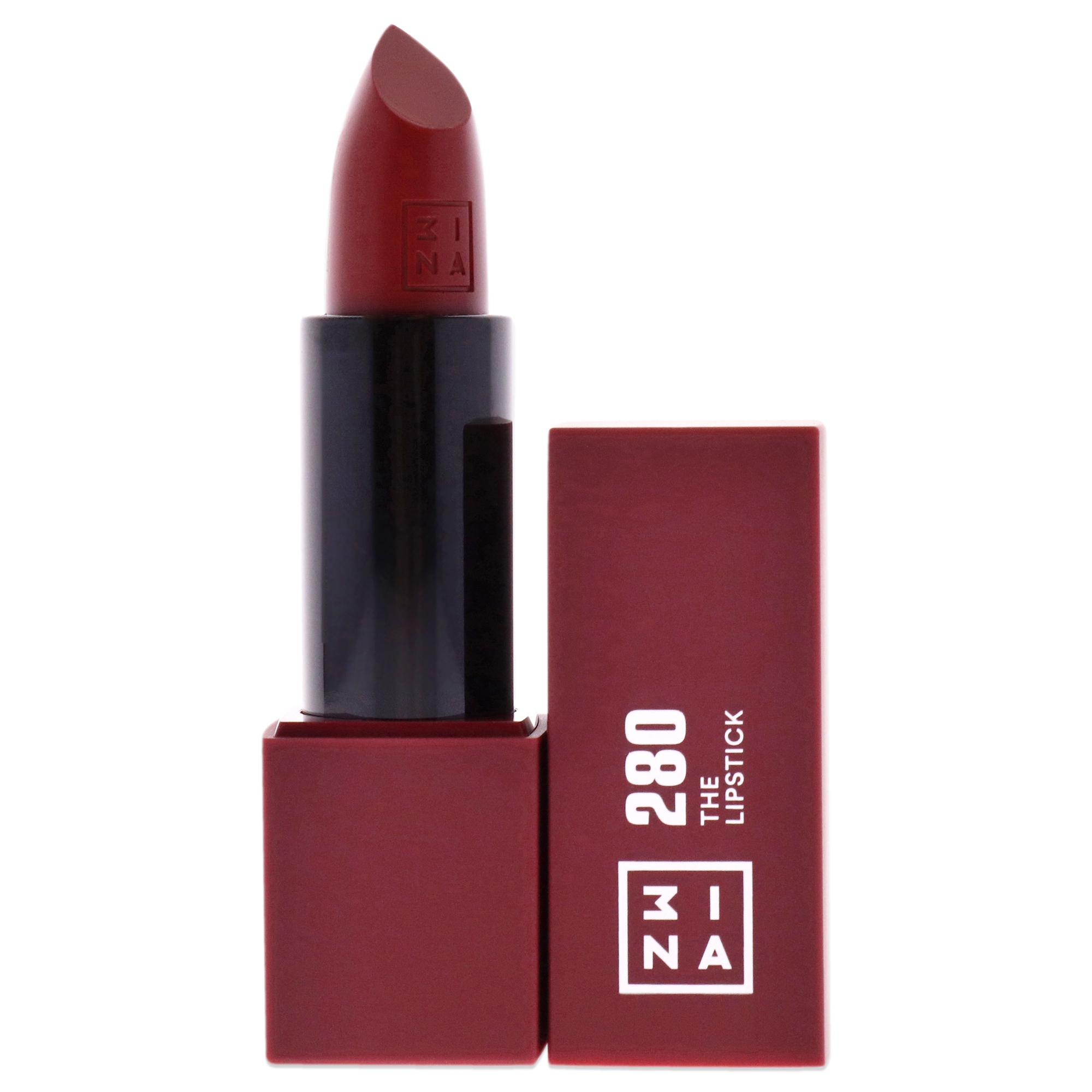 Foto 2 | Labial 3ina - 280 Rojo Oscuro Brillante 0.11 oz