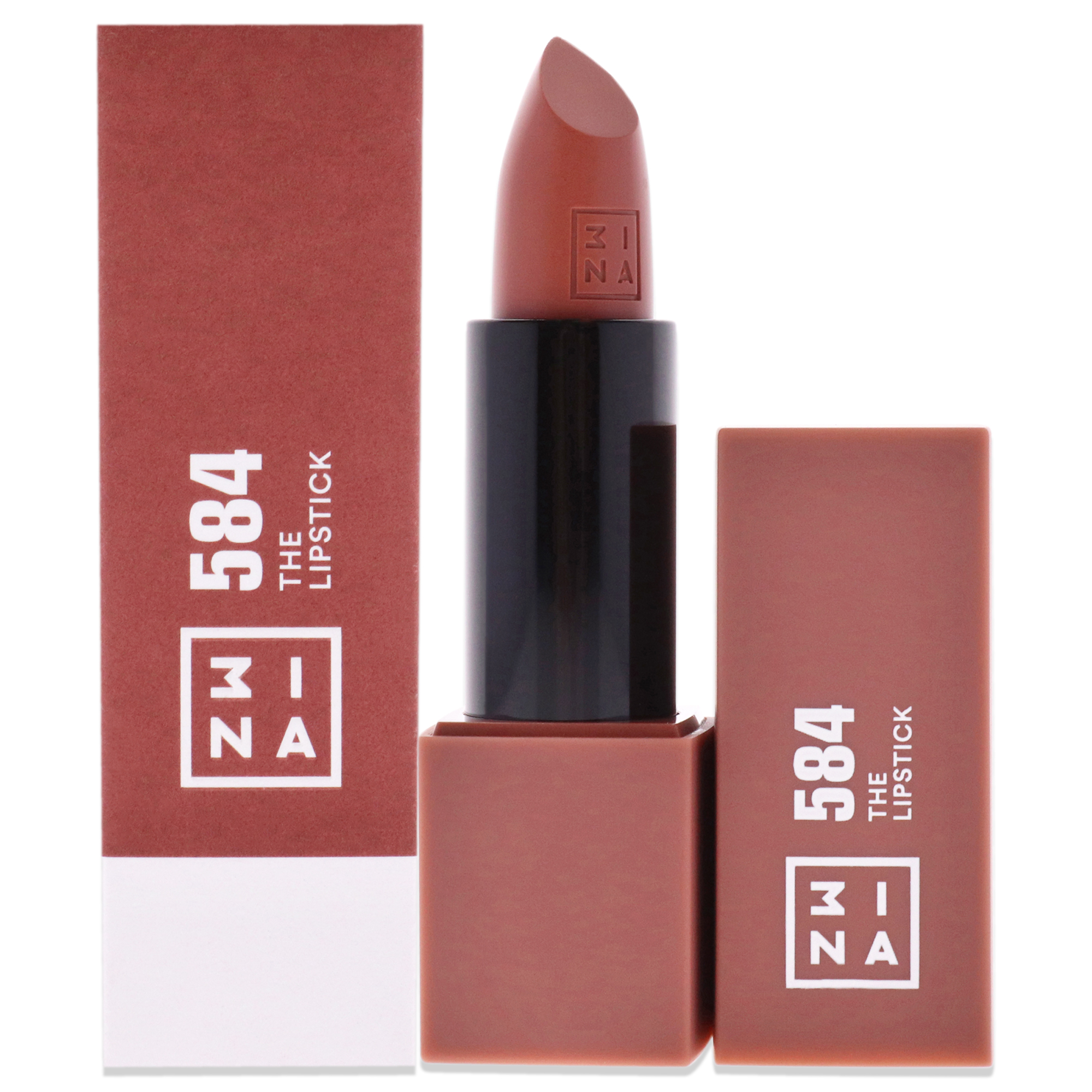 Foto 2 pulgar | Labial 3ina - 584 Nude Brillante 0.11 Oz