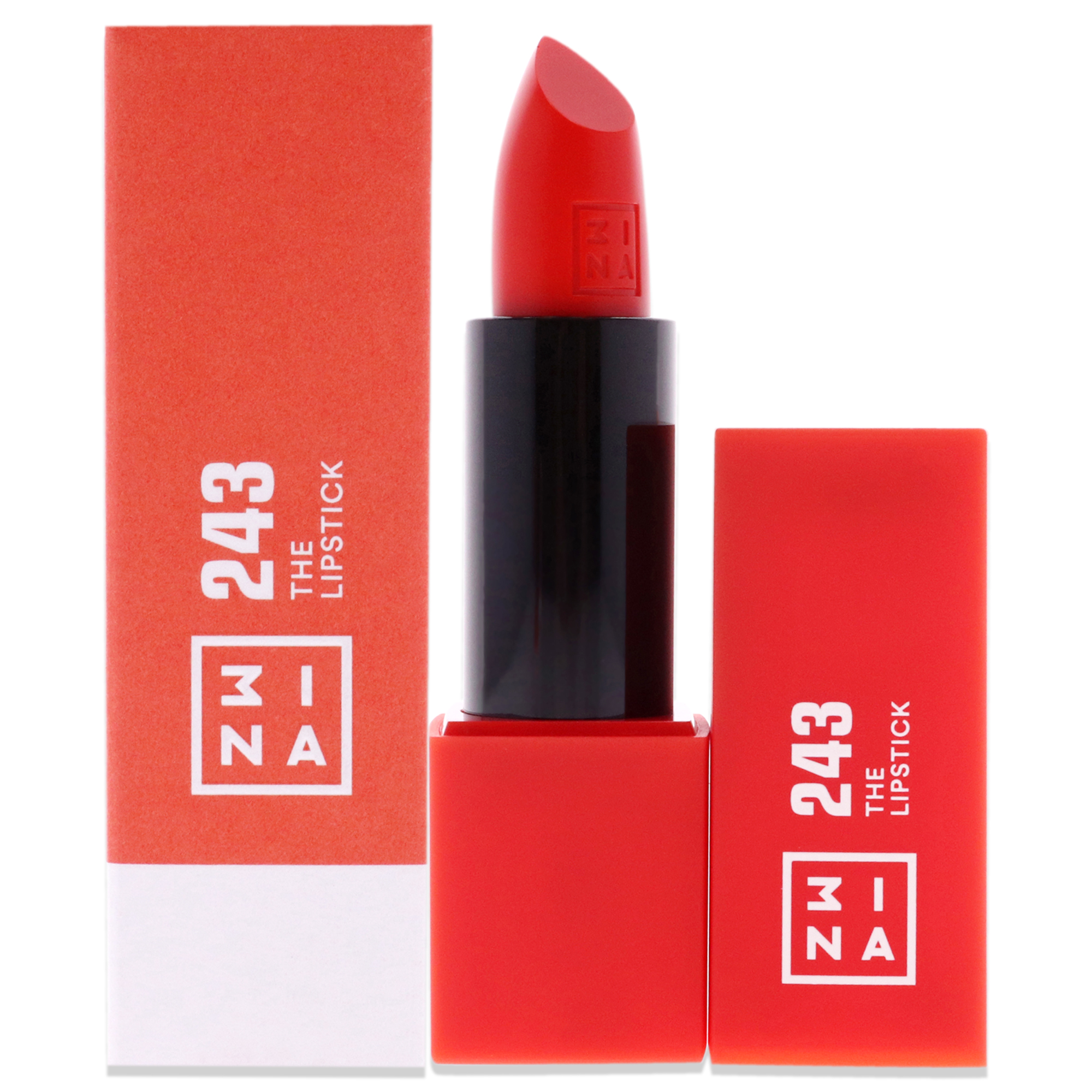 Foto 2 pulgar | Labial 3ina - 243 Coral Rojo Brillante 0.11 Oz