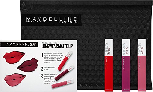 Foto 3 pulgar | Venta Internacional - Set de Lápiz Labial Líquido Maybelline Superstay 3 Piezas