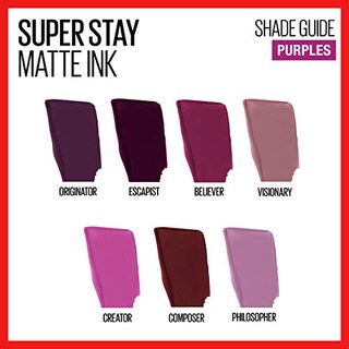Foto 7 | Venta Internacional - Labial Líquido Maybelline New York Superstay Lápiz de Tinta Mate Creyente 0.17 Onzas