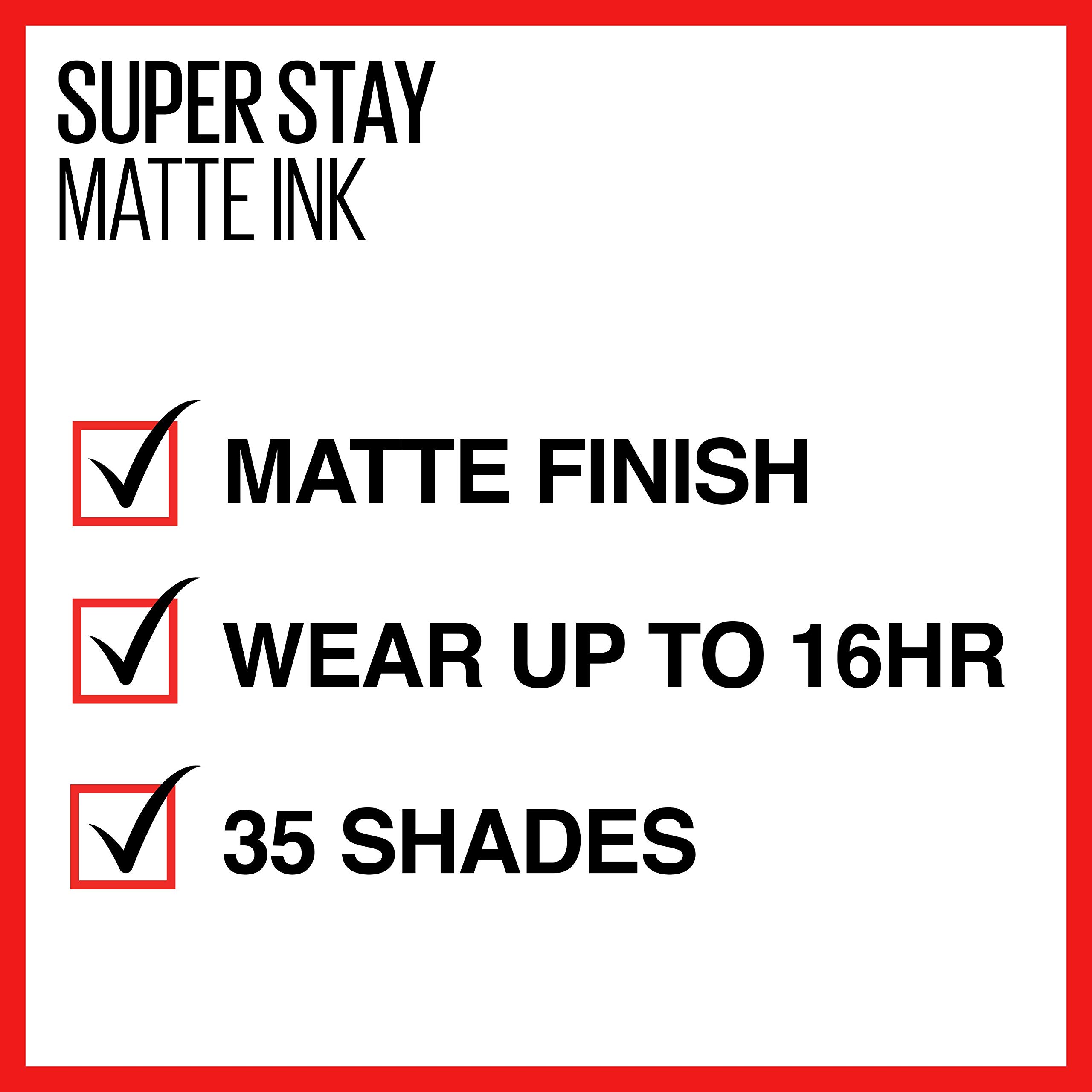 Foto 7 | Venta Internacional - Maybelline New York Superstay Matte Ink City Edition Lápiz Labial Líquido, Compositor, 0.17 Onzas