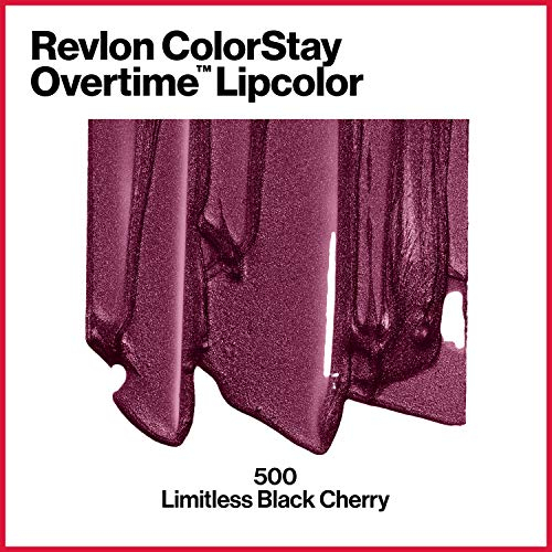 Foto 3 pulgar | Venta Internacional - Lápiz Labial Revlon Colorstay Overtime 500 Limitess Black Cherry