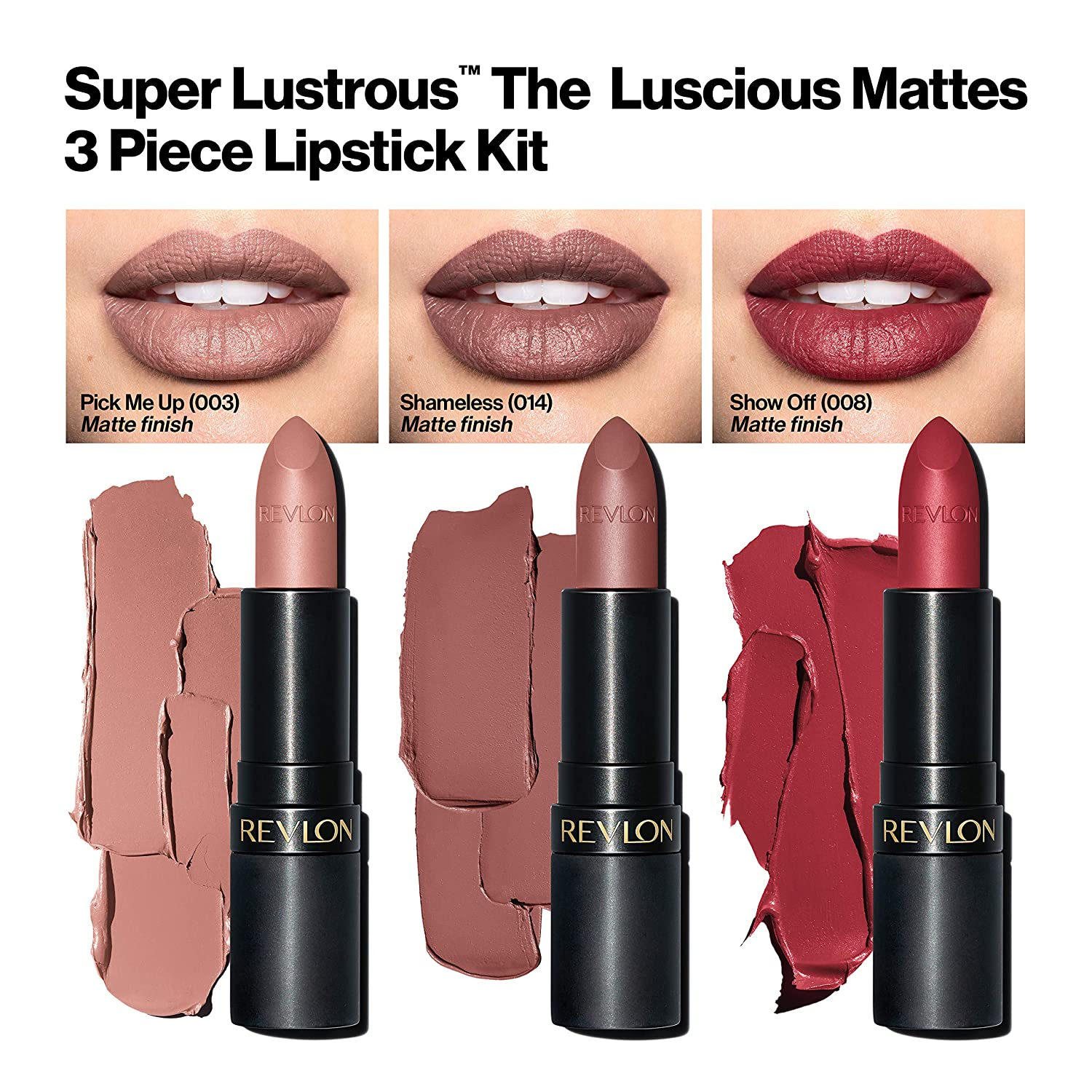 Foto 5 pulgar | Venta Internacional - Lápiz Labial Revlon Super Lustrous The Luscious Mattes, Set