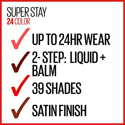 Foto 5 pulgar | Venta Internacional - Labial Maybelline New York Superstay 24 Rosa