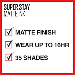 Foto 4 | Venta Internacional - Maybelline New York Superstay Lápiz Labial Líquido De Tinta Mate 340 Estimulante 0.17 Onzas