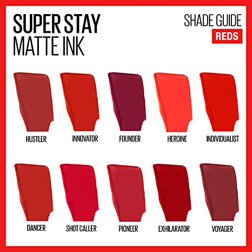 Foto 7 | Venta Internacional - Maybelline New York Superstay Lápiz Labial Líquido De Tinta Mate 340 Estimulante 0.17 Onzas