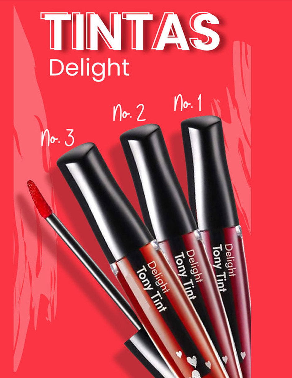 Foto 2 | Pack De Tintas Para Labios Delight 3 Pzs Tonynoly