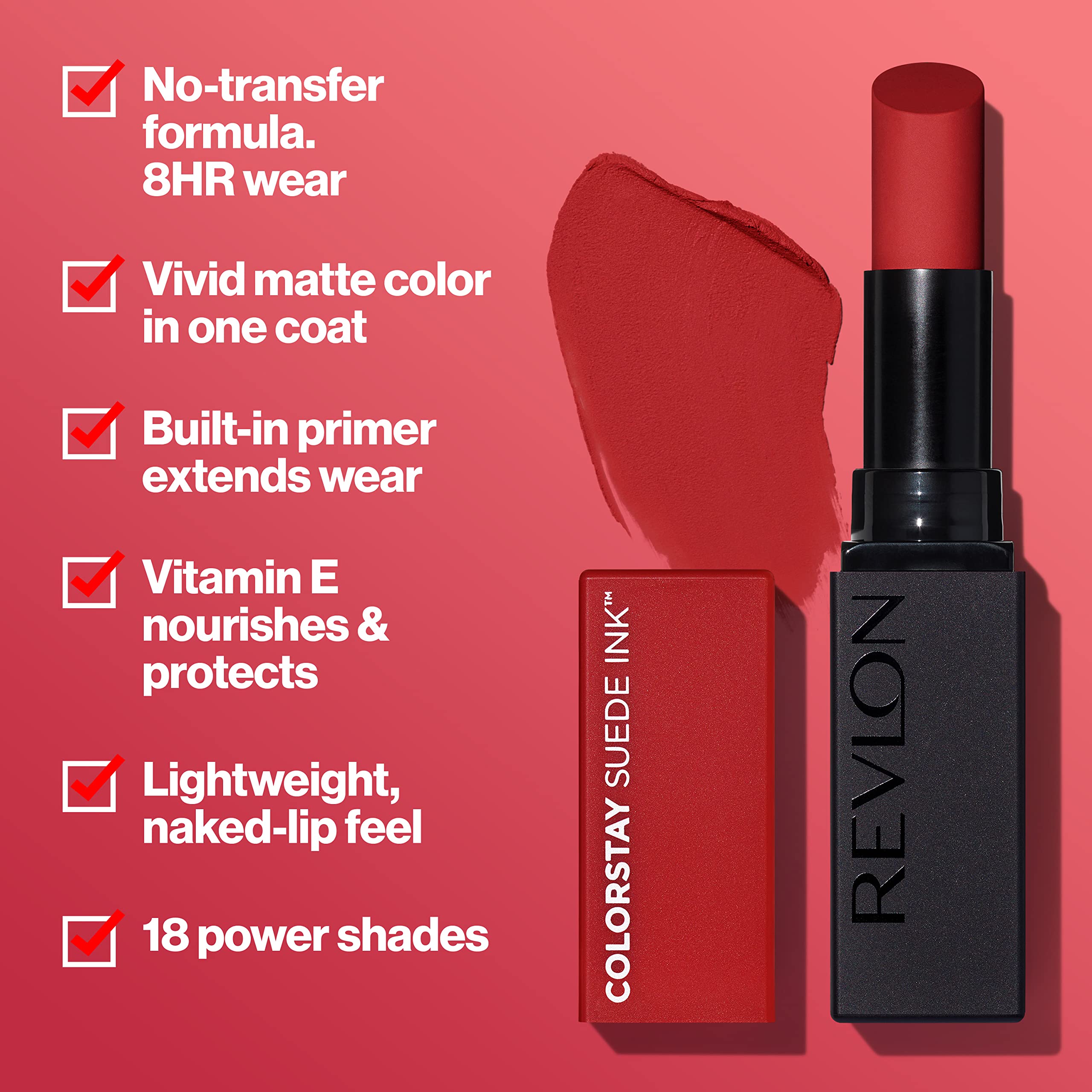 Foto 3 pulgar | Lápiz Labial Revlon Colorstay Suede Ink 018 First Class 2.6 Ml - Venta Internacional