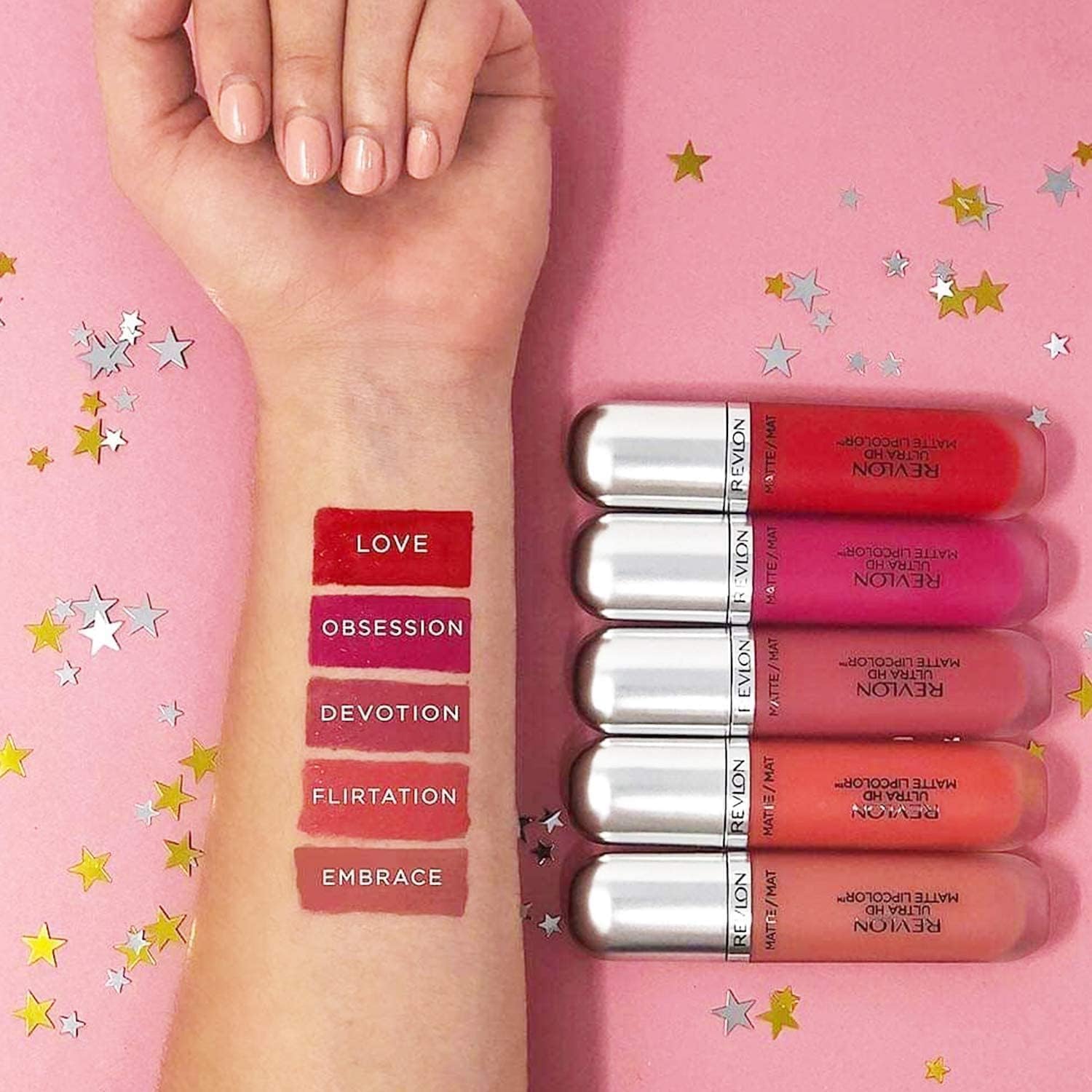 Foto 8 pulgar | Labial Líquido Revlon Ultra Hd Matte Lipcolor Obsession Pink-Venta Internacional
