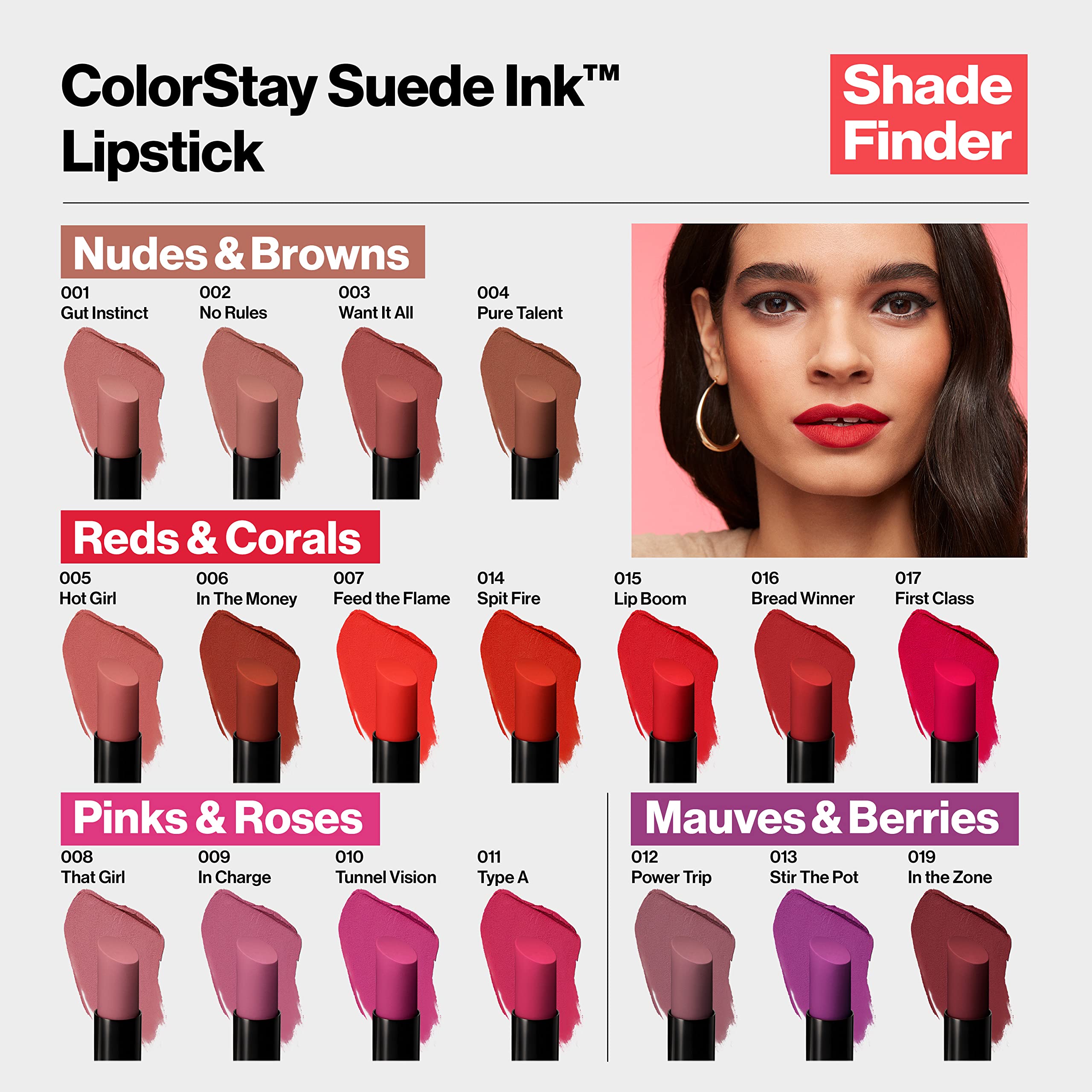 Foto 6 pulgar | Labial Revlon Colorstay Suede Ink 005 Hot Girl-Venta Internacional
