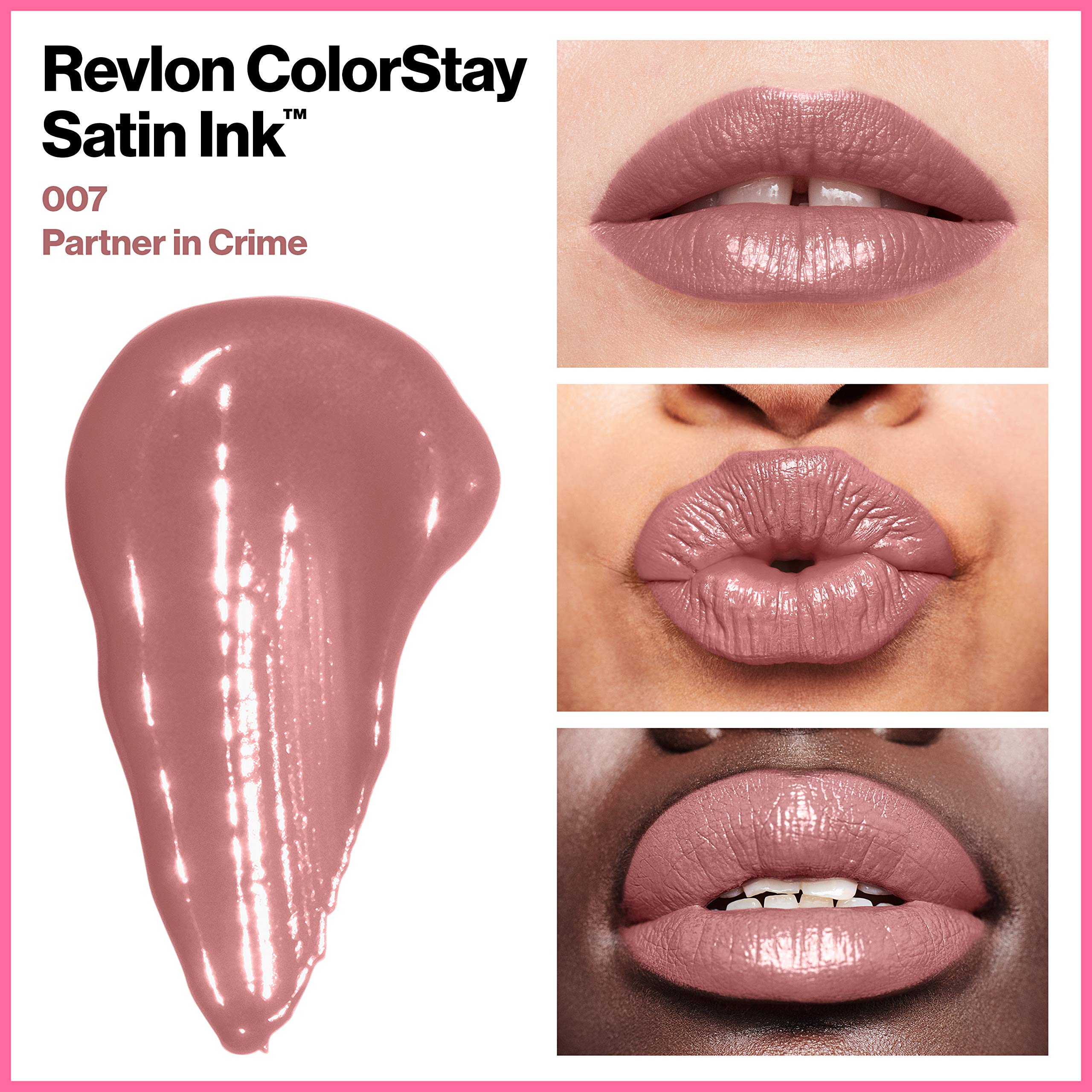 Foto 5 | Lápiz Labial Líquido Revlon Colorstay Satin Ink 007 Partner In Crime - Venta Internacional