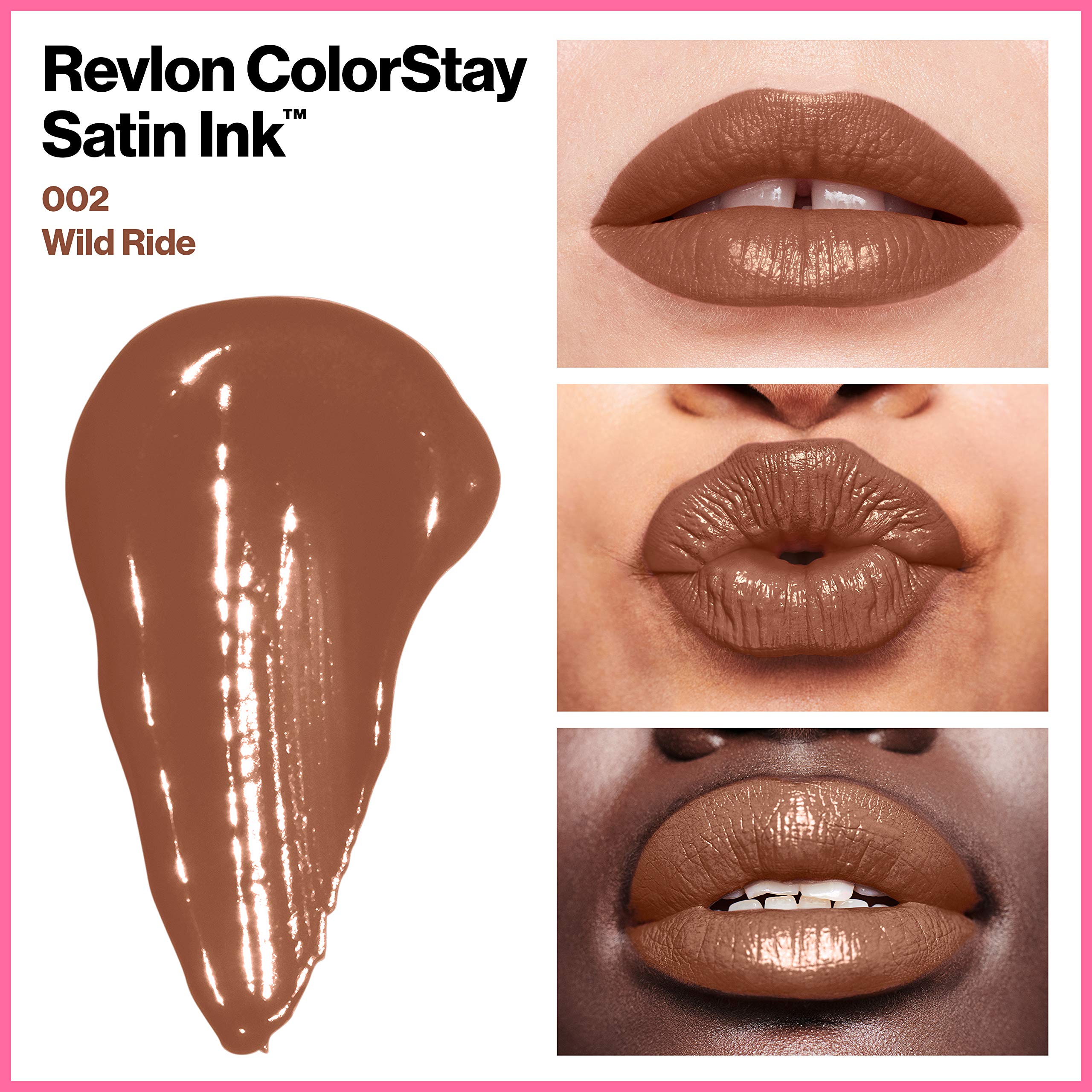 Foto 6 pulgar | Lápiz Labial Líquido Revlon Colorstay Satin Ink 002 Wild Ride 5 Ml - Venta Internacional
