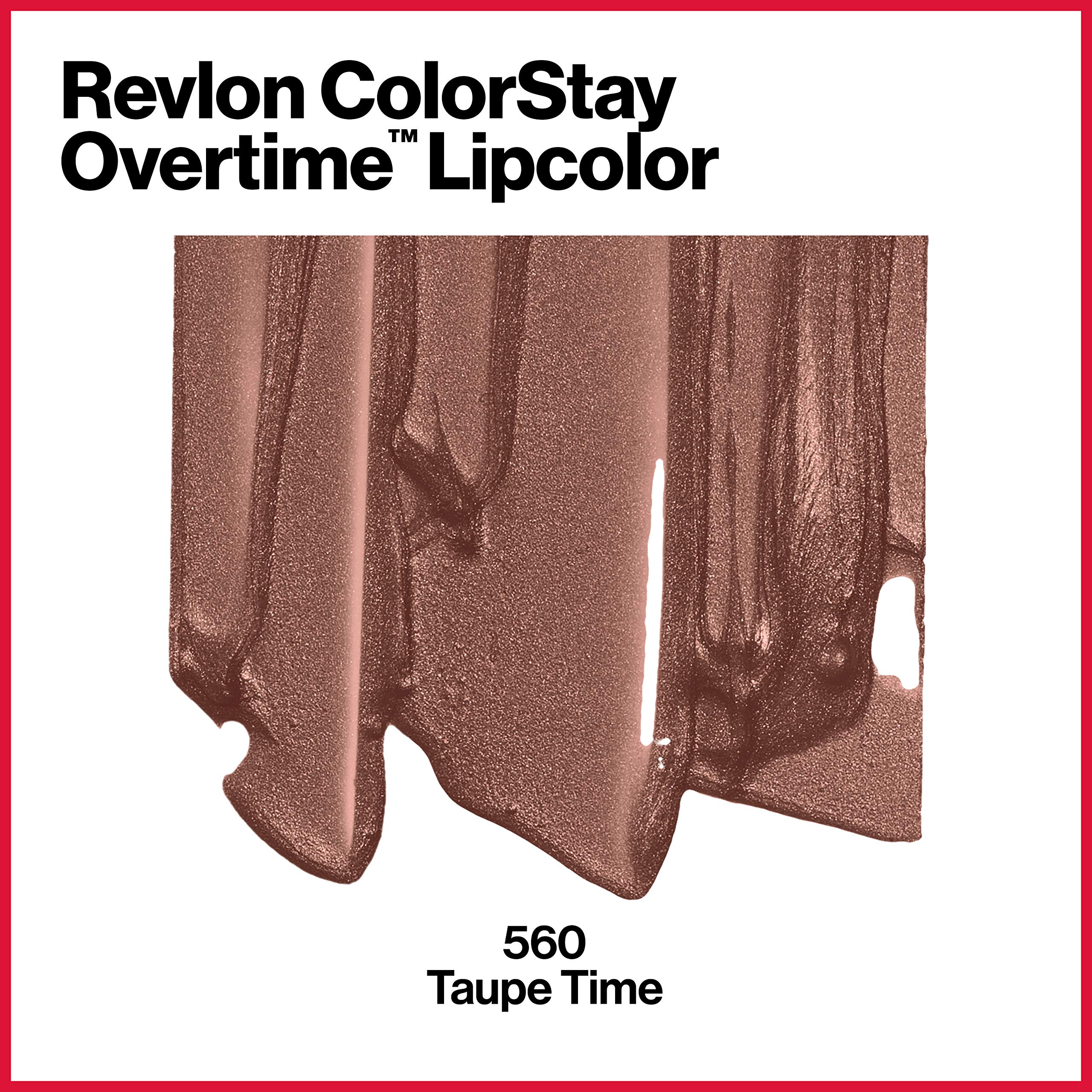 Foto 2 | Labial Líquido Revlon Colorstay Overtime 560 Taupe Time con Brillo-Venta Internacional