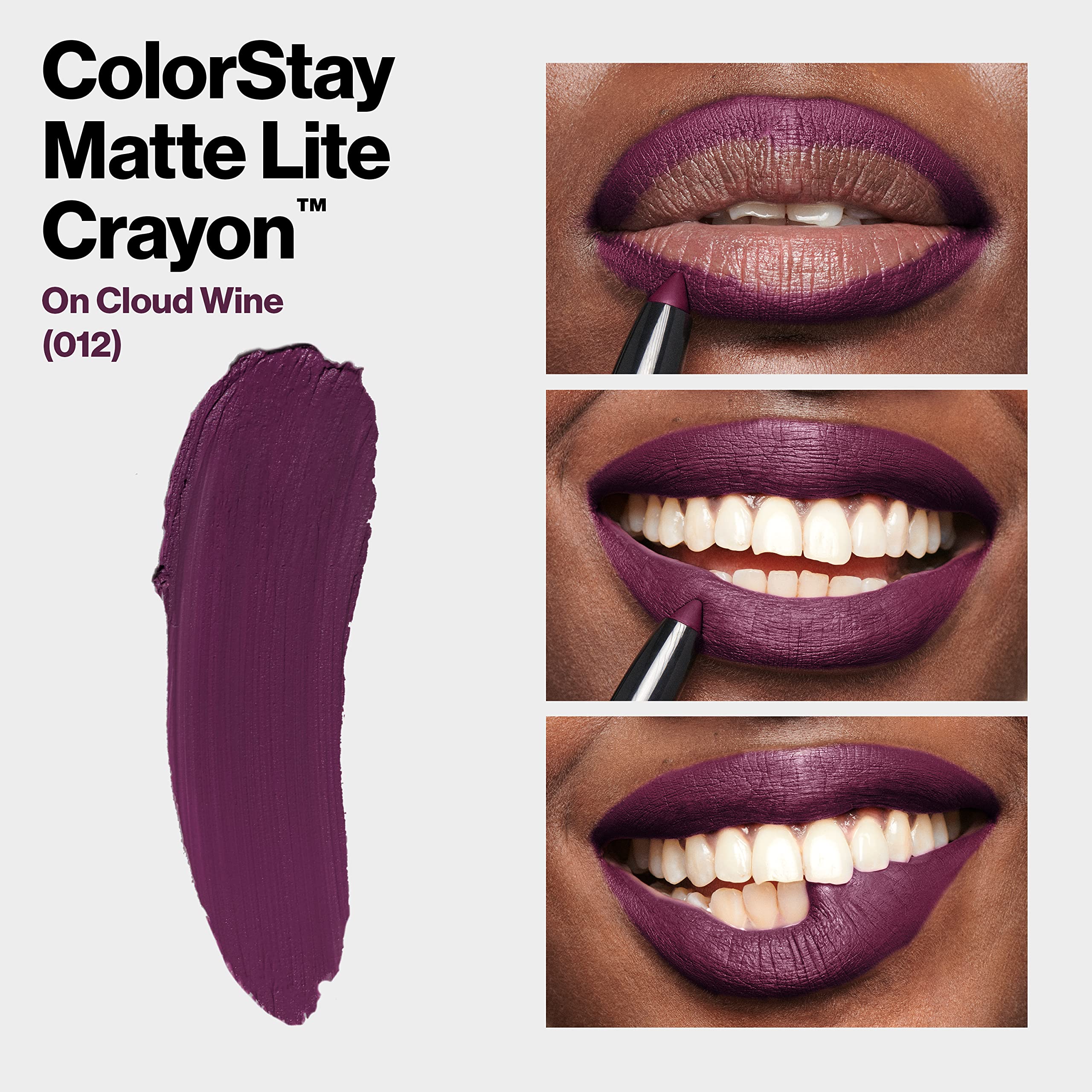 Foto 4 pulgar | Labial Revlon Colorstay Matte Lite Crayon 012 On Cloud Wine-Venta Internacional