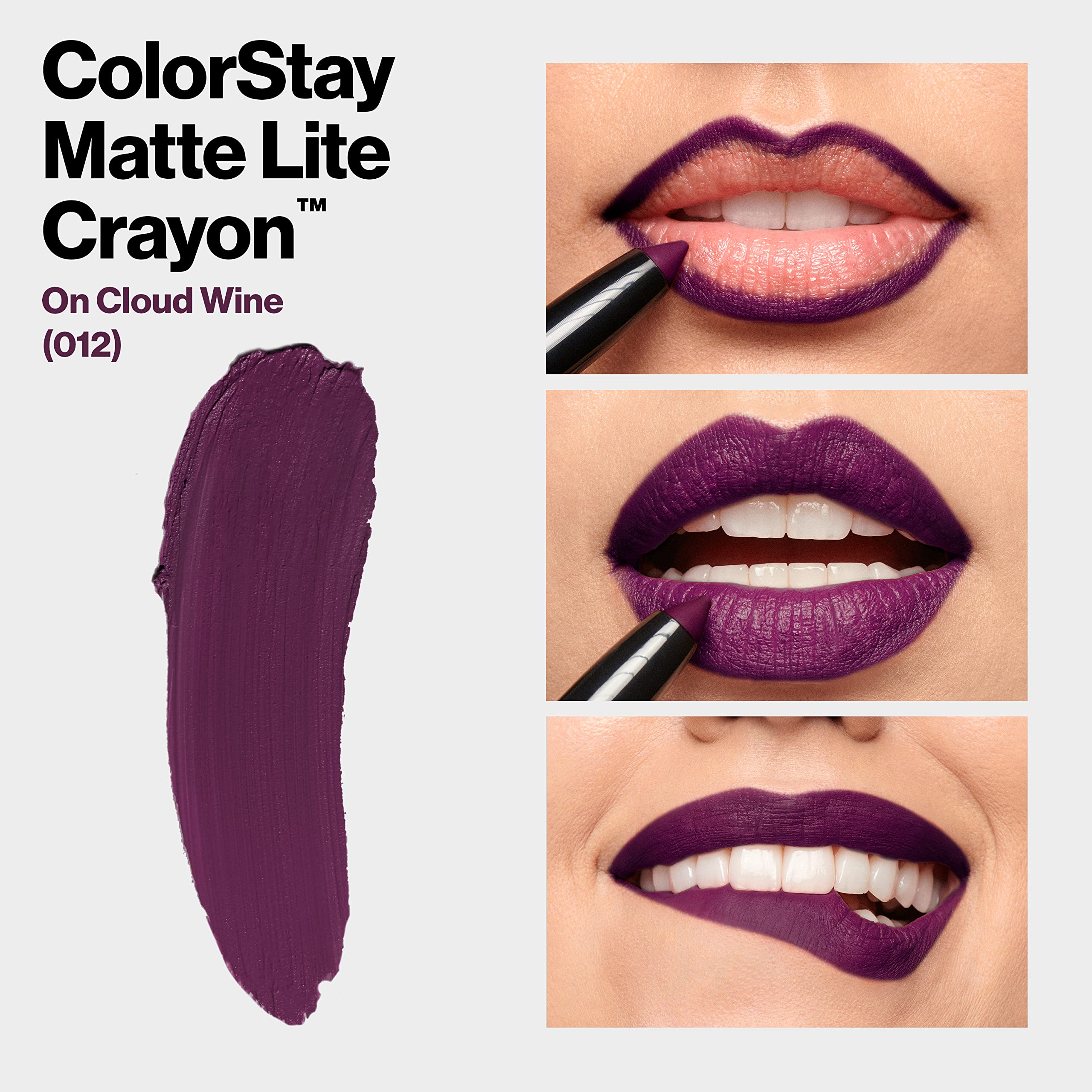 Foto 7 pulgar | Labial Revlon Colorstay Matte Lite Crayon 012 On Cloud Wine-Venta Internacional