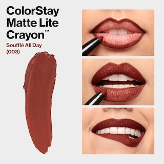 Foto 7 | Lápiz Labial Revlon Colorstay Matte Lite Crayon 003 Soufflé All Day - Venta Internacional