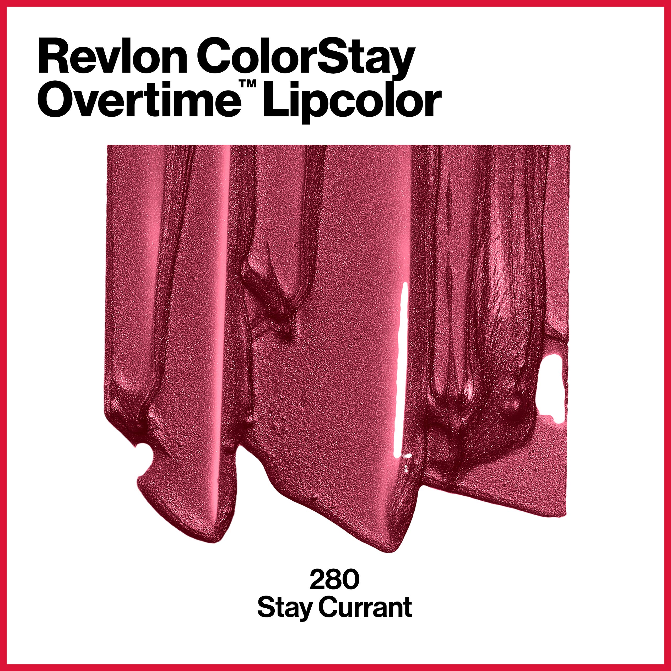 Foto 4 pulgar | Color De Labios Revlon Colorstay Overtime Stay Currant 280 Paquete De 2 - Venta Internacional