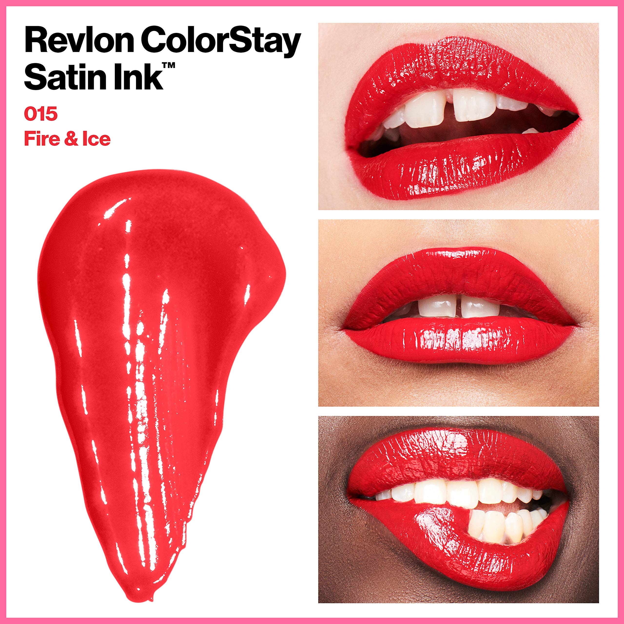 Foto 6 pulgar | Lápiz Labial Líquido Revlon Colorstay Satin Ink 015 Fire & Ice - Venta Internacional