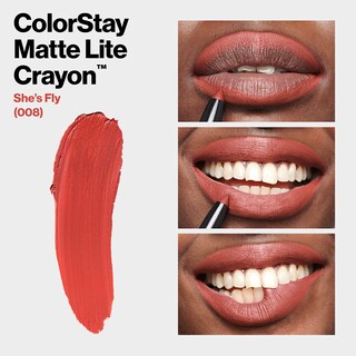 Foto 7 | Lápiz Labial Revlon Colorstay Matte Lite Crayon 008 She's Fly - Venta Internacional