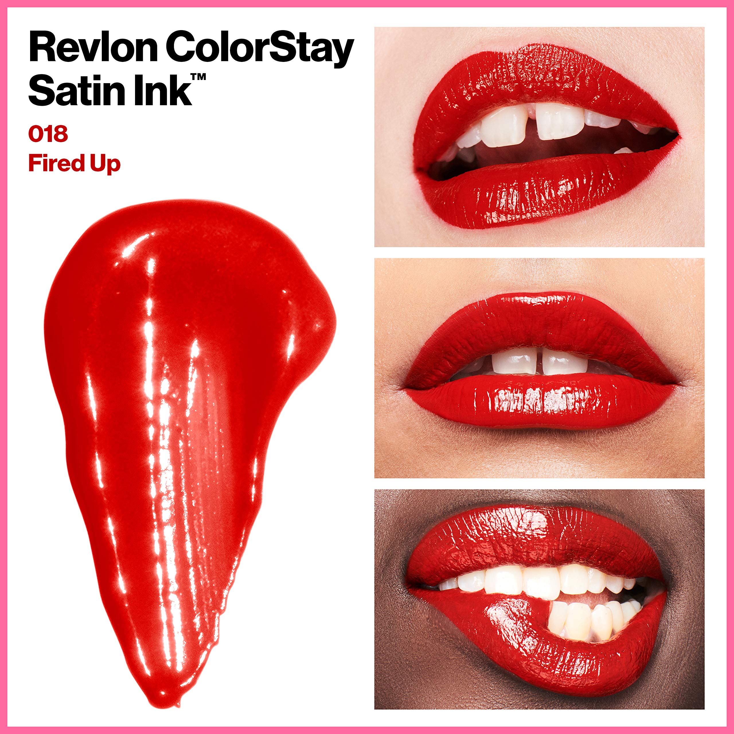 Foto 6 pulgar | Lápiz Labial Líquido Revlon Colorstay Satin Ink 018 Fired Up 5 ml - Venta Internacional
