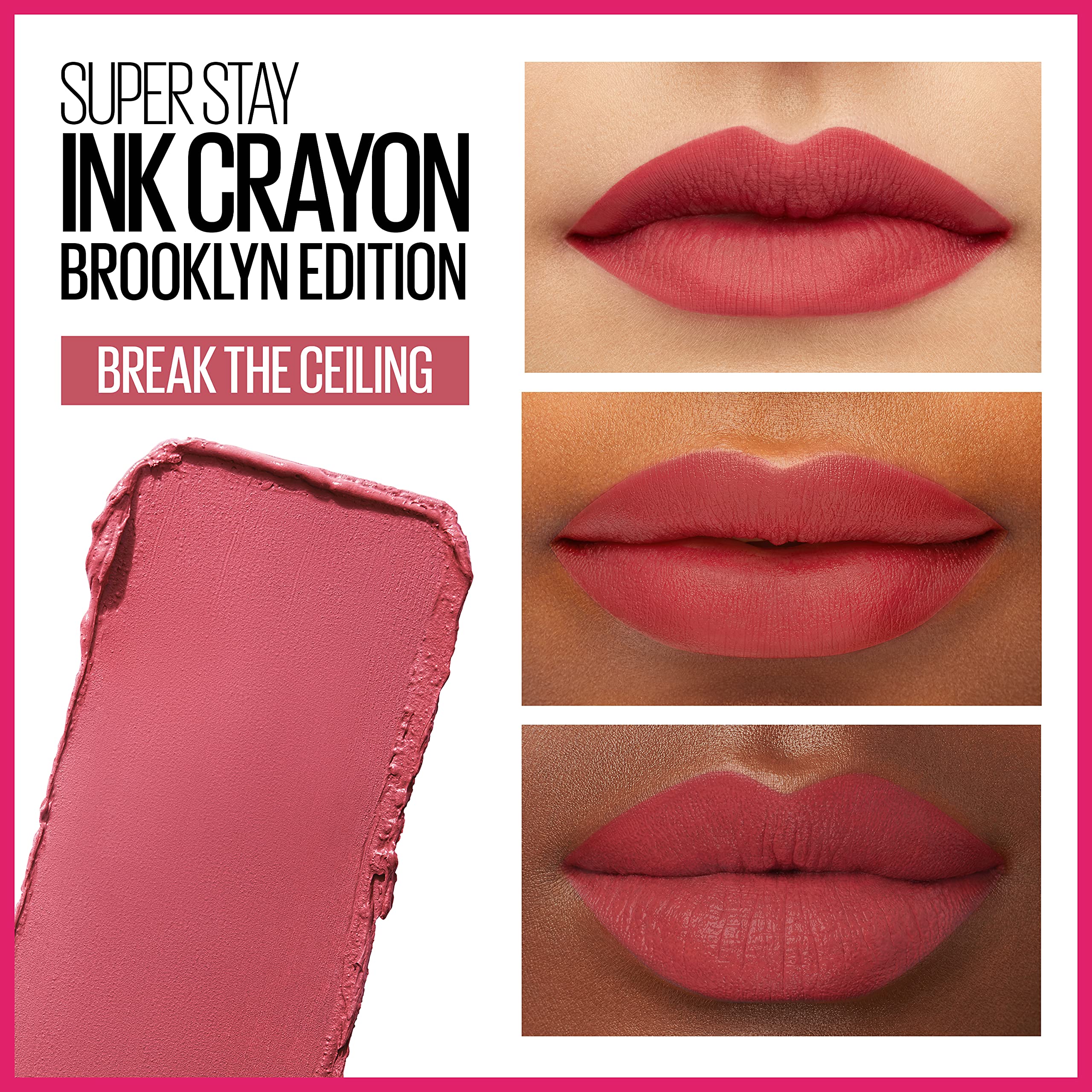 Foto 4 pulgar | Lápiz Labial Maybelline Super Stay Ink Crayon 145 Break The Ceiling - Venta Internacional.