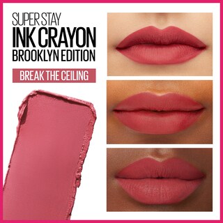 Foto 3 | Lápiz Labial Maybelline Super Stay Ink Crayon 145 Break The Ceiling - Venta Internacional.
