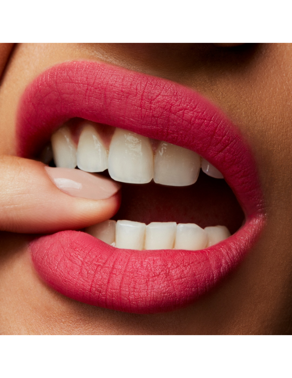 Foto 5 pulgar | Labial Mac Powder Kiss Lipstick Fall In Love-fuchsia