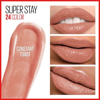 Foto 3 | Lápiz Labial Líquido Maybelline Super Stay 24 Constant Toast Nude - Duración 24 horas