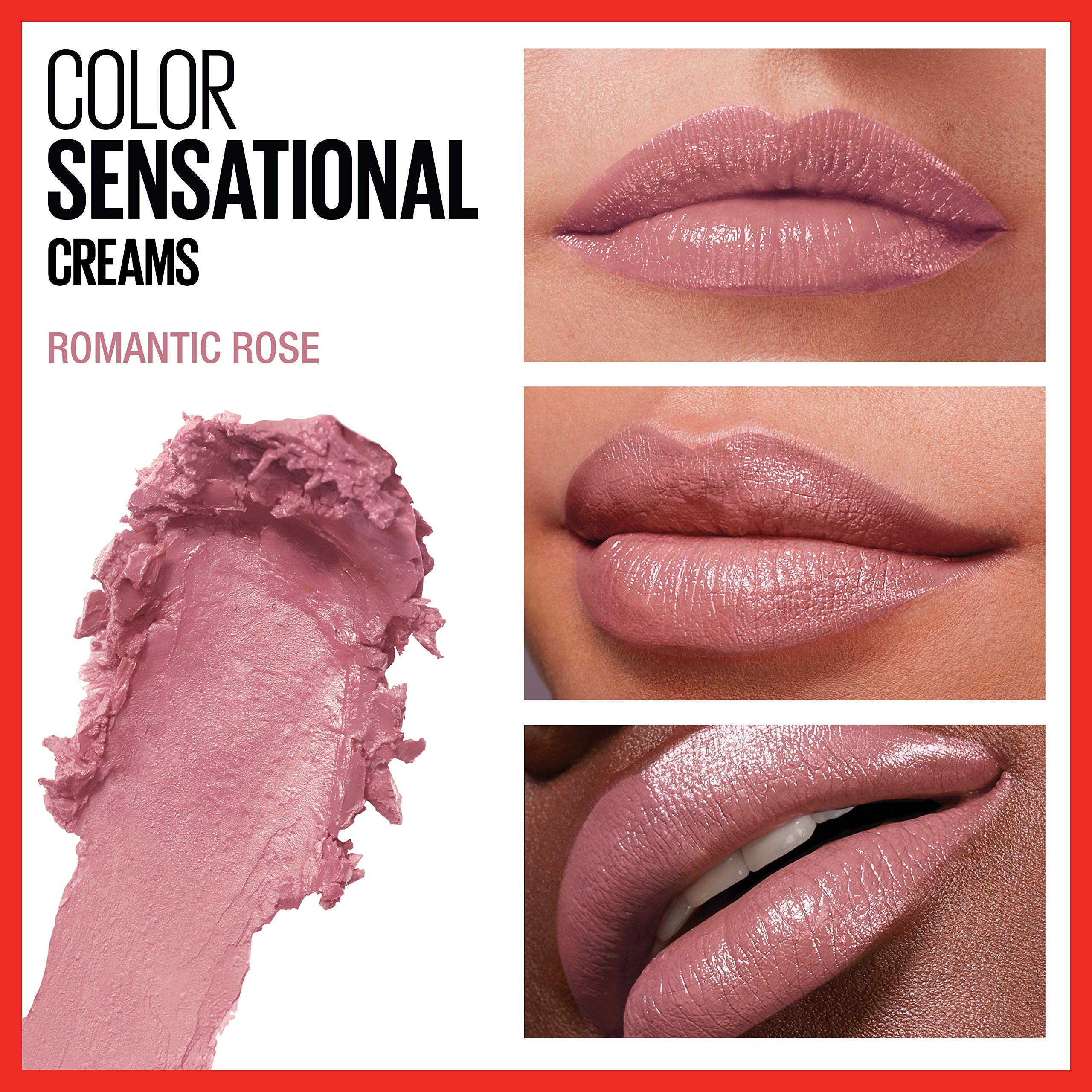 Foto 4 pulgar | Lápiz Labial Maybelline color Sensational Romantic Rose Pink - Venta Internacional