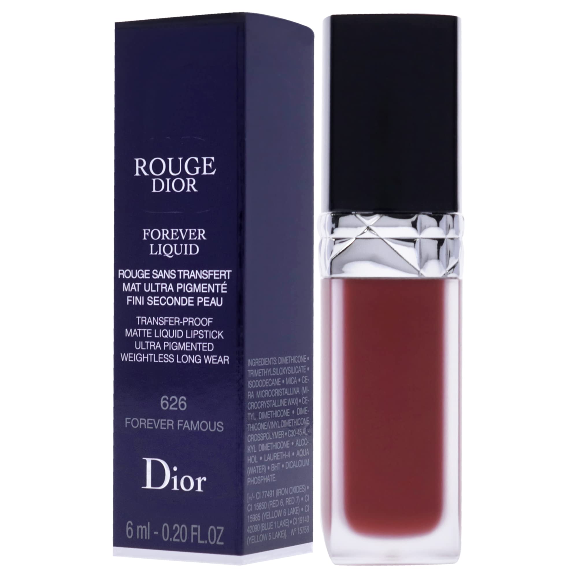 Foto 6 pulgar | Lápiz Labial Dior Rouge Dior Forever Liquid Matte 626 Forever Famous - Venta Internacional.