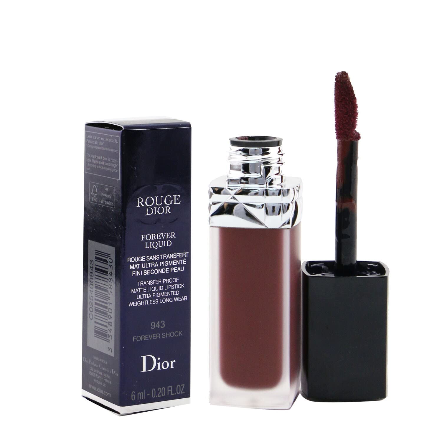 Foto 3 pulgar | Lápiz Labial Dior Rouge Forever Liquid 943 Forever Shock Purple - Venta Internacional