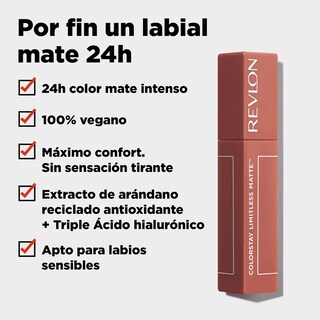 Foto 2 | Lápiz Labial Revlon Colorstay Limitless Matte 005 Strut 5 ml Vegano - Venta Internacional