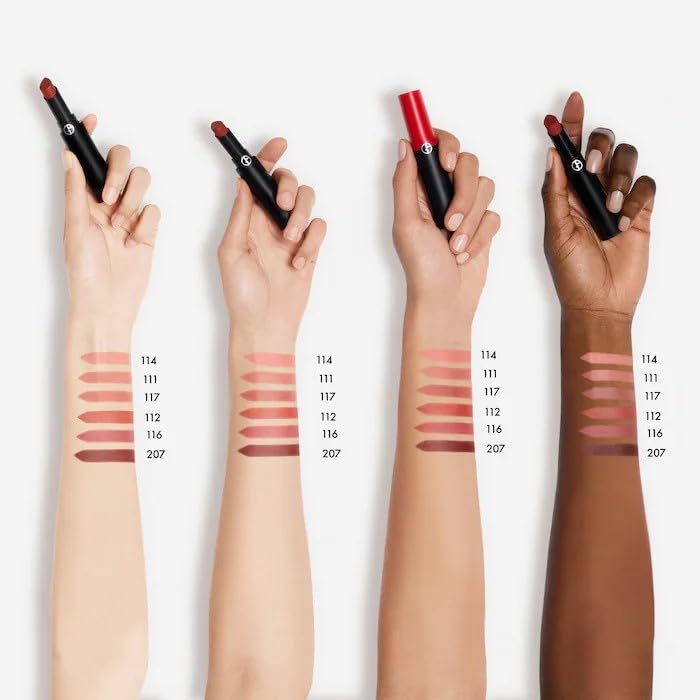 Foto 4 pulgar | Lápiz Labial Giorgio Armani Lip Power Duradero Matte 117 Graceful - Venta Internacional