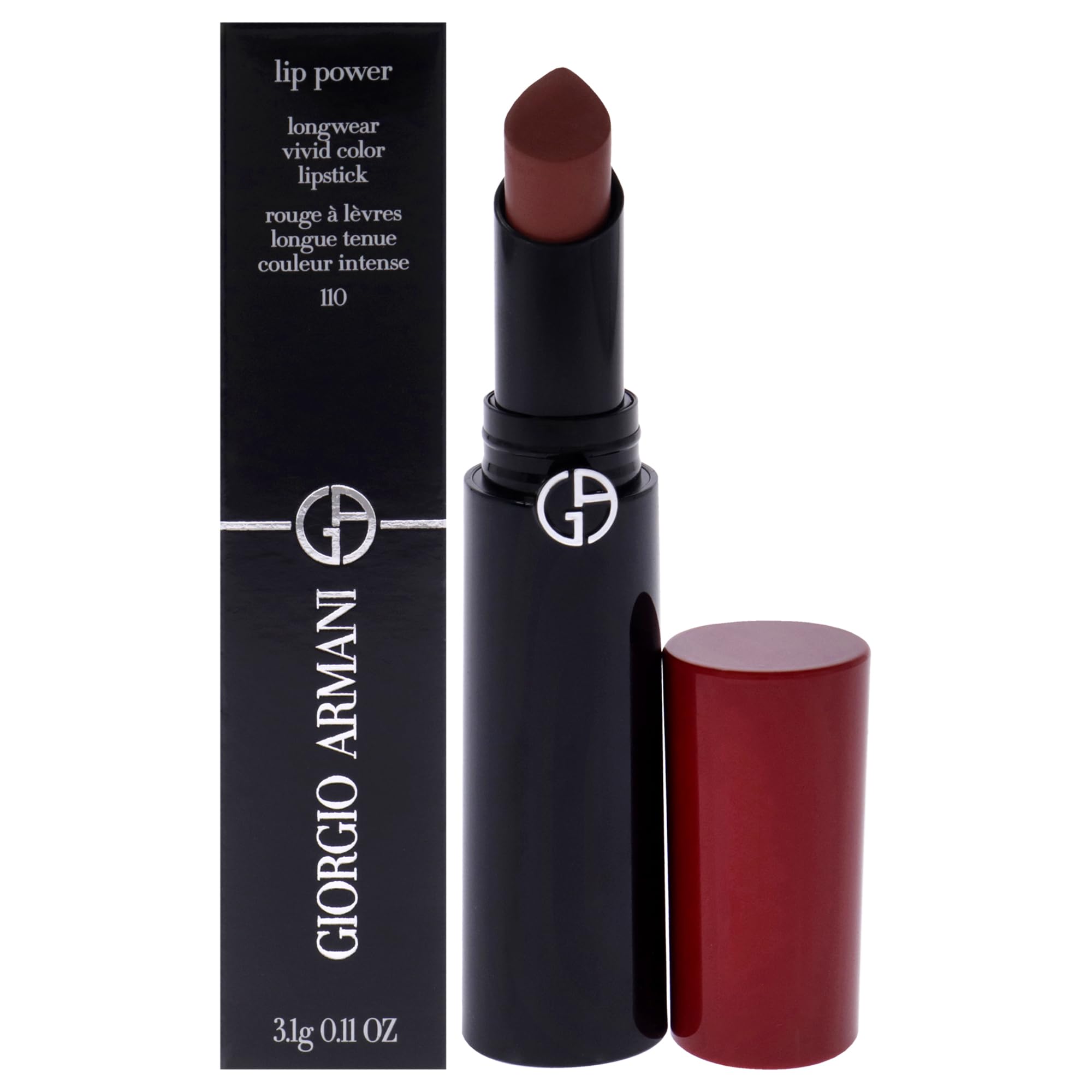 Lápiz Labial Giorgio Armani Lip Power Longwear Vivid Color 3 Ml - Venta Internacional.