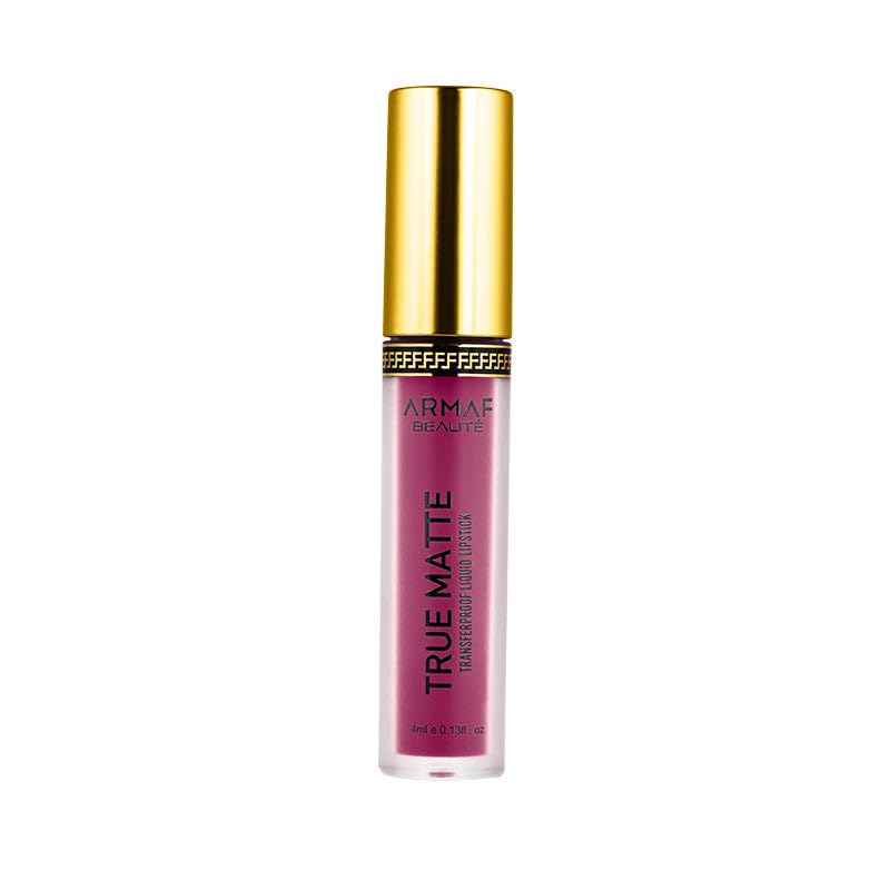 Lápiz Labial Líquido Armaf Beauté True Matte Purple Red, 4 Ml - Venta Internacional.