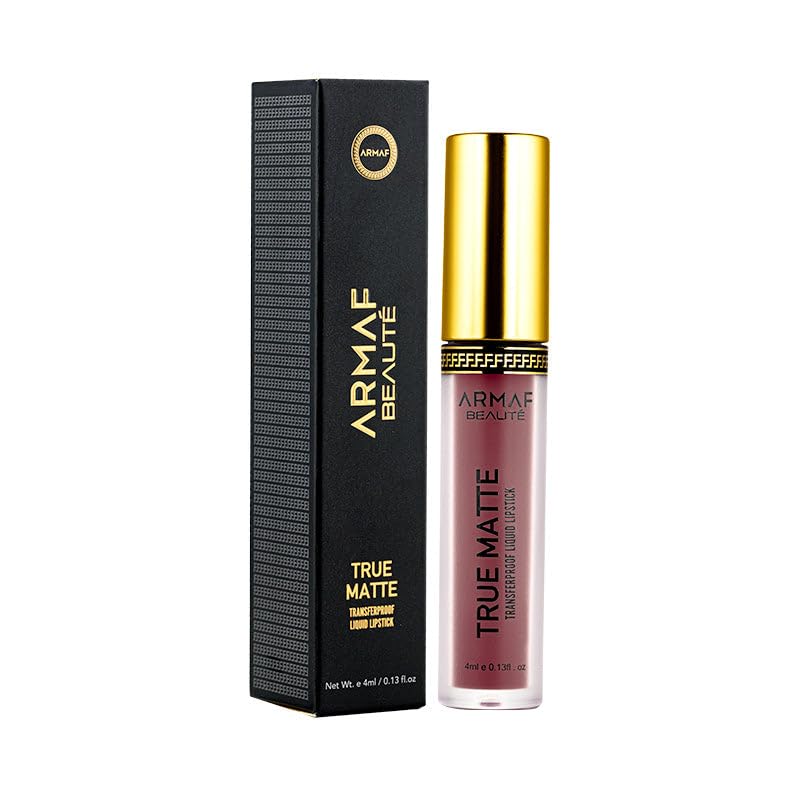 Lápiz Labial Líquido Armaf Beauté True Matte Pale Carmine 4 Ml - Venta Internacional.