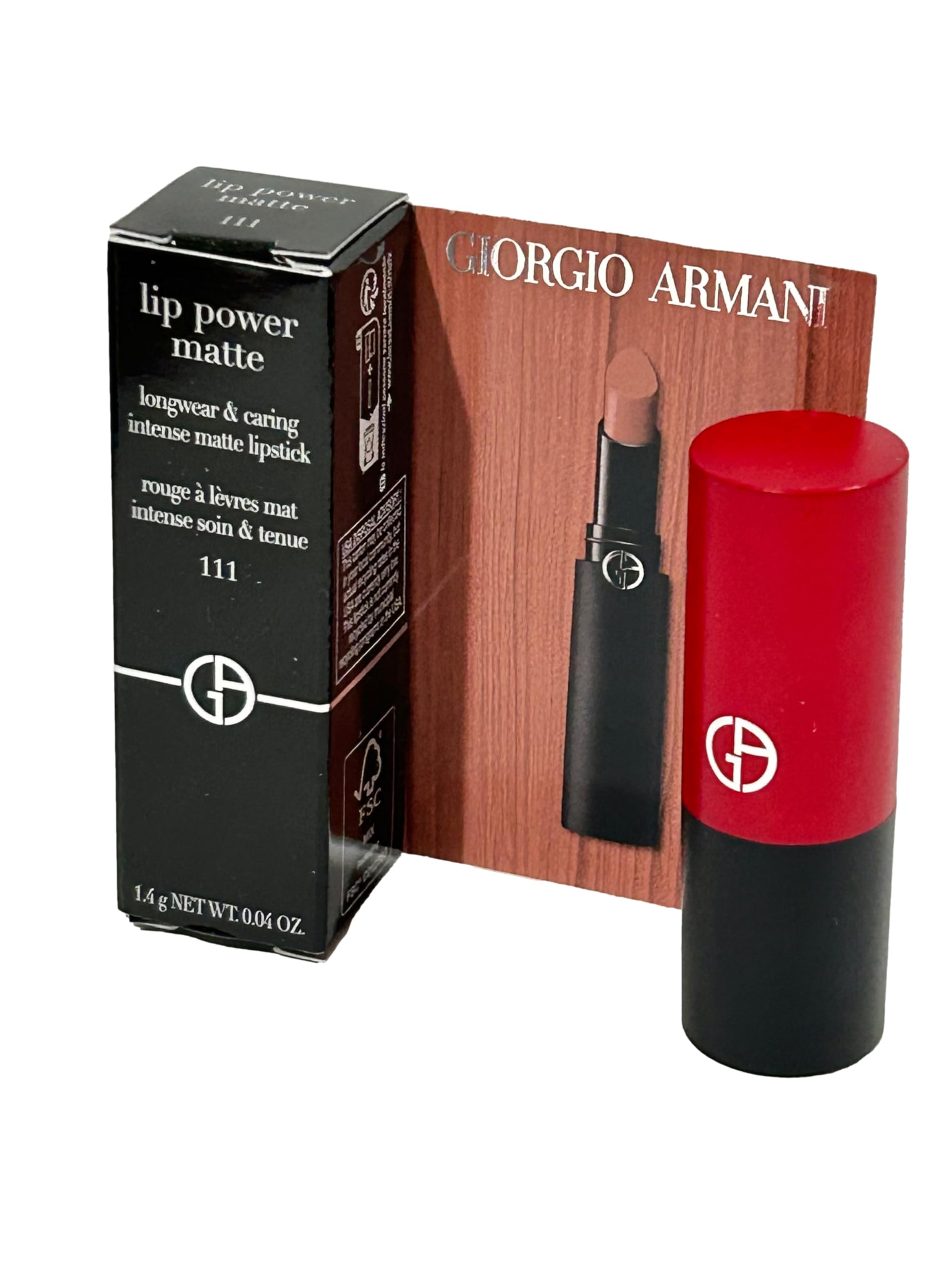 Foto 3 pulgar | Lápiz Labial Giorgio Armani Lip Power Matte Mini #111 Nude 1.4g - Venta Internacional.