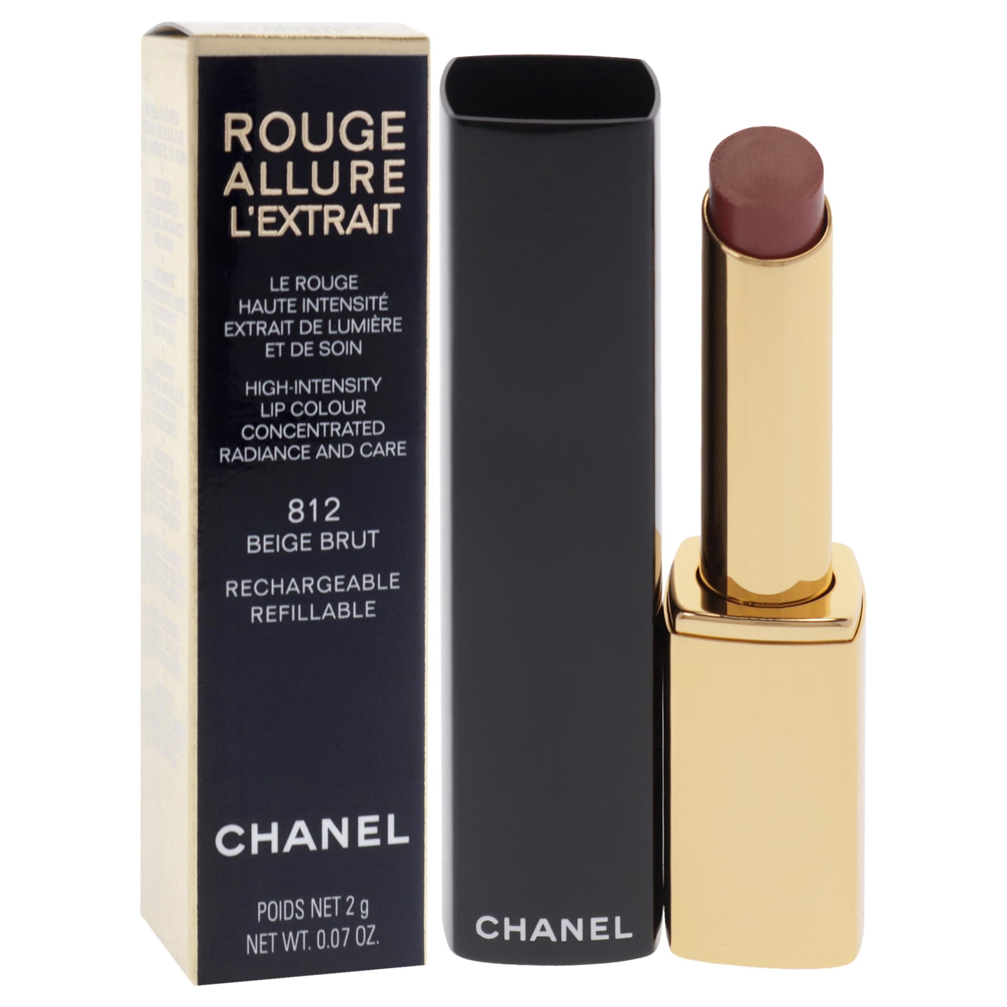 Foto 4 pulgar | Lápiz Labial Chanel Rouge Allure Lextrait 812 Beige Brut 2 Ml - Venta Internacional.