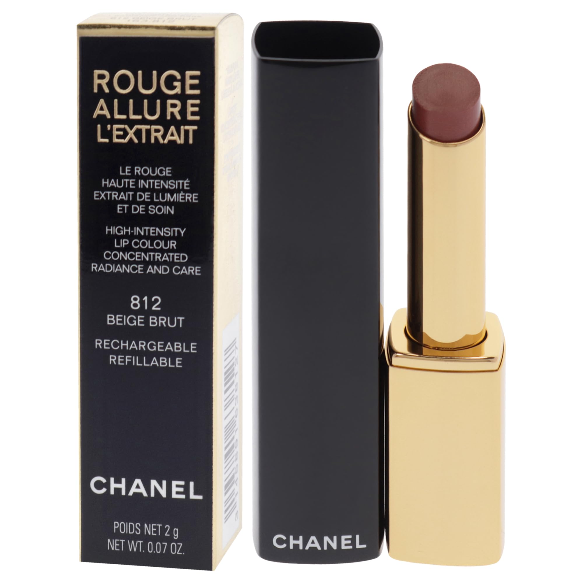 Foto 5 pulgar | Lápiz Labial Chanel Rouge Allure Lextrait 812 Beige Brut 2 Ml - Venta Internacional.