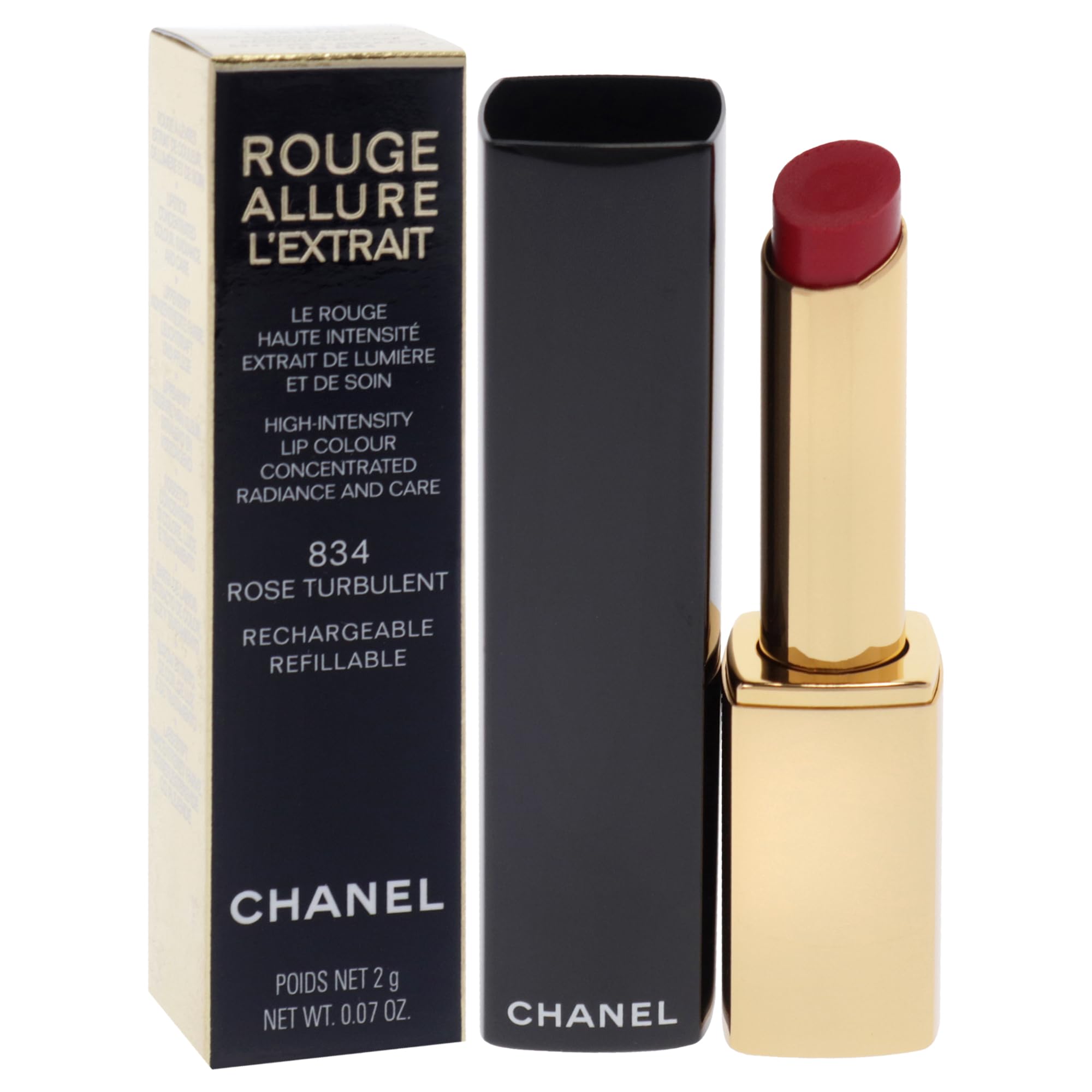 Foto 4 pulgar | Barra De Labios Chanel Rouge Allure Lextrait 834 Rose Turbulente - Venta Internacional.