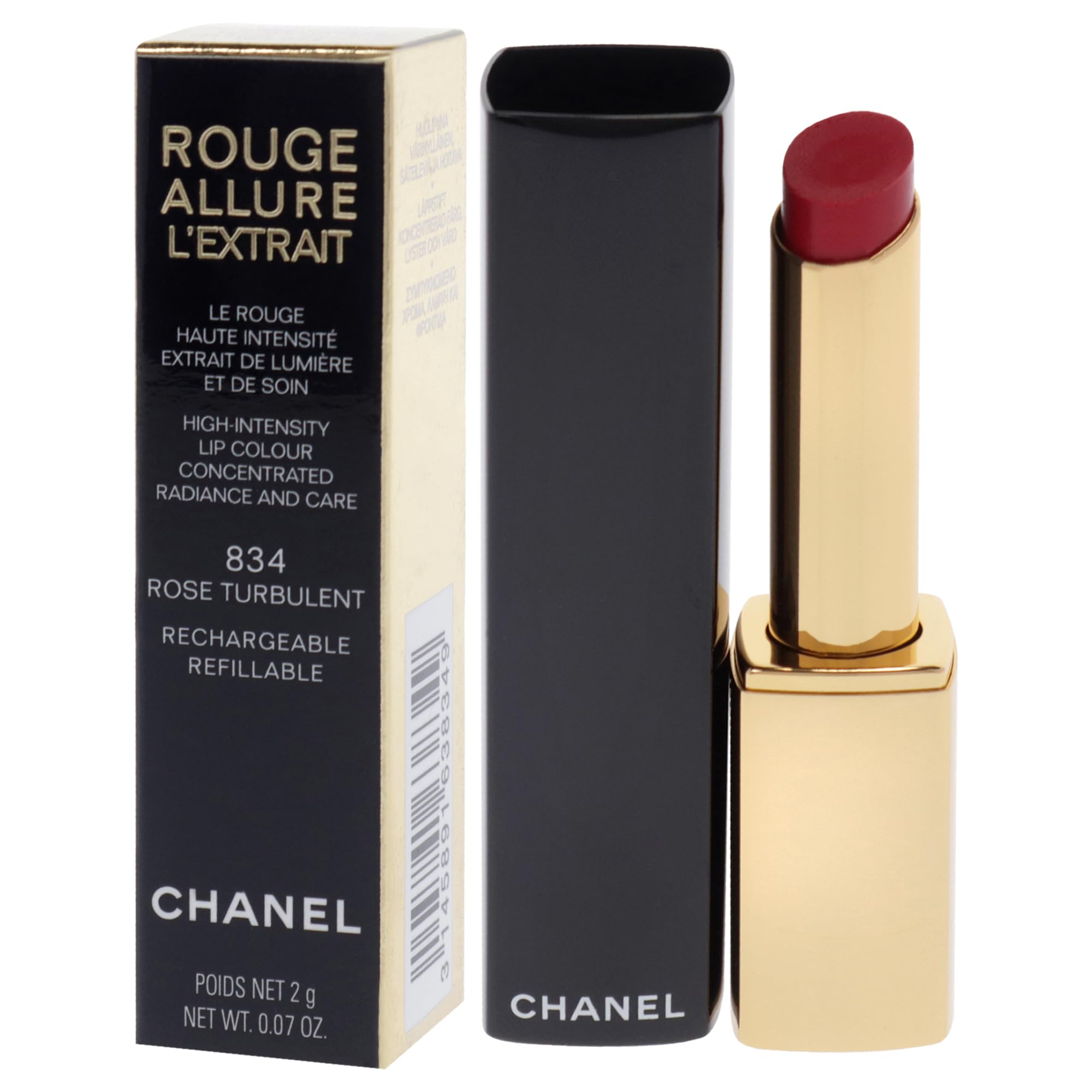 Foto 5 pulgar | Barra De Labios Chanel Rouge Allure Lextrait 834 Rose Turbulente - Venta Internacional.