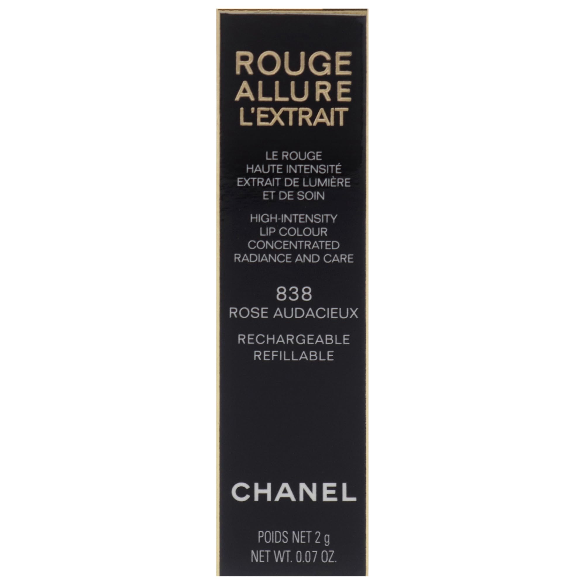 Foto 6 pulgar | Lápiz Labial Chanel Rouge Allure Lextrait 838 Rose Audacieux 2 Ml - Venta Internacional.