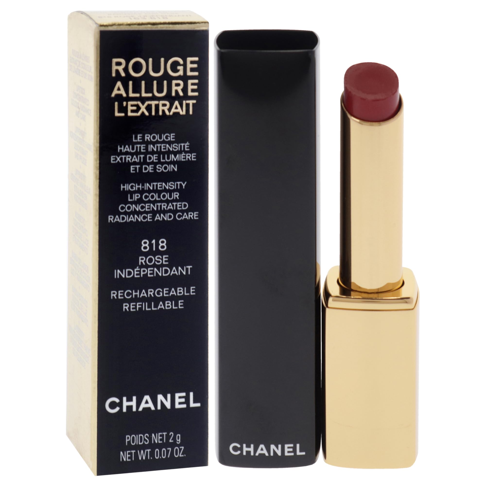 Foto 4 pulgar | Lápiz Labial Chanel Rouge Allure Lextrait 818 Rose Independent - Venta Internacional.