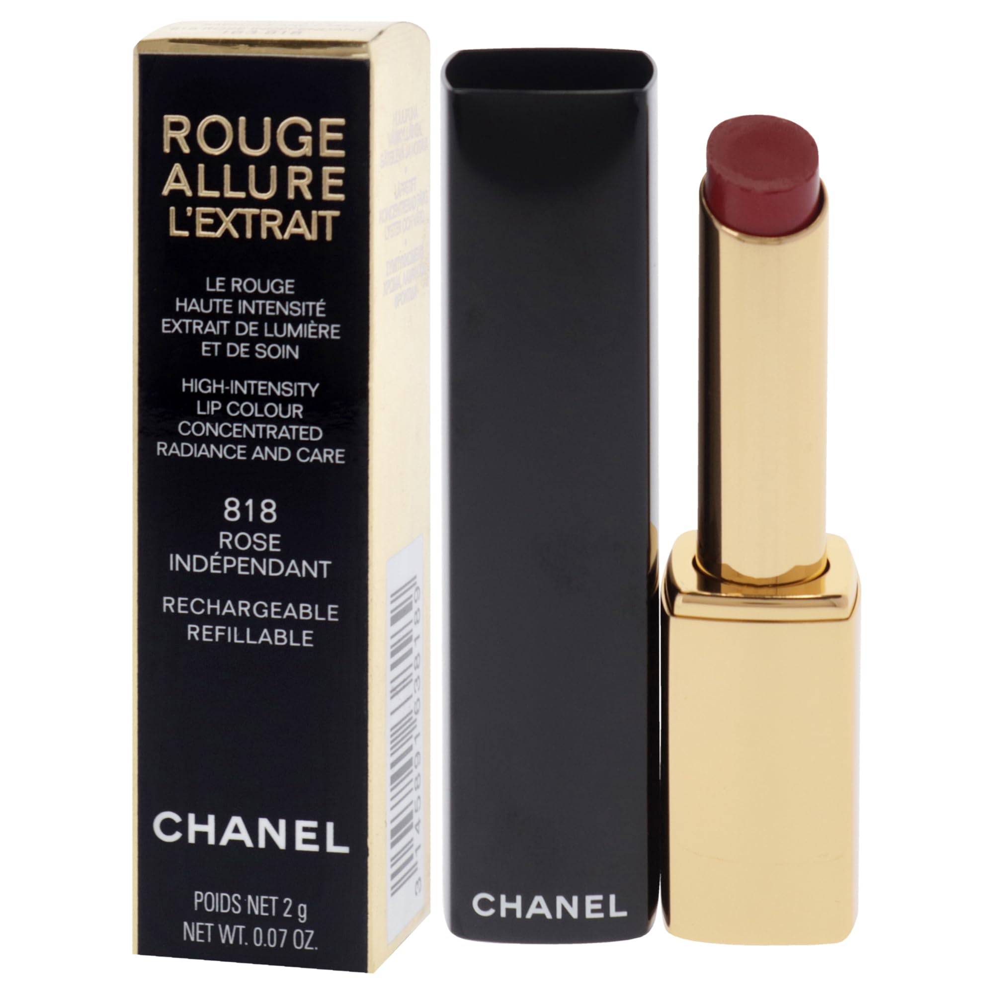 Foto 5 pulgar | Lápiz Labial Chanel Rouge Allure Lextrait 818 Rose Independent - Venta Internacional.