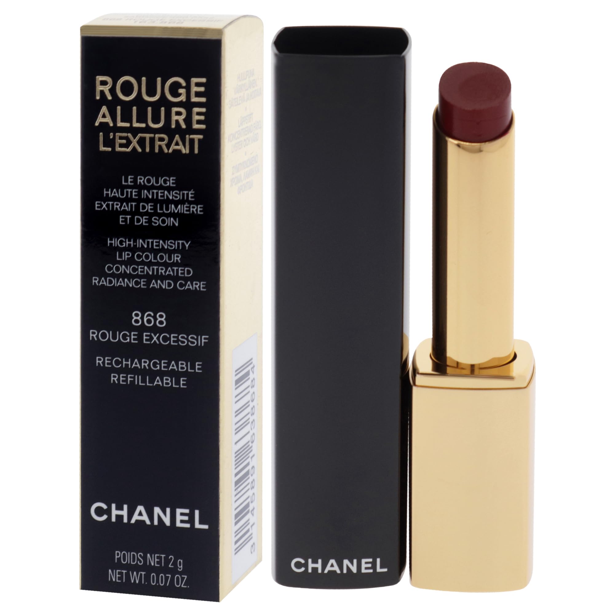 Foto 5 pulgar | Barra De Labios Chanel Rouge Allure Lextrait 868 Rouge Excessif - Venta Internacional.