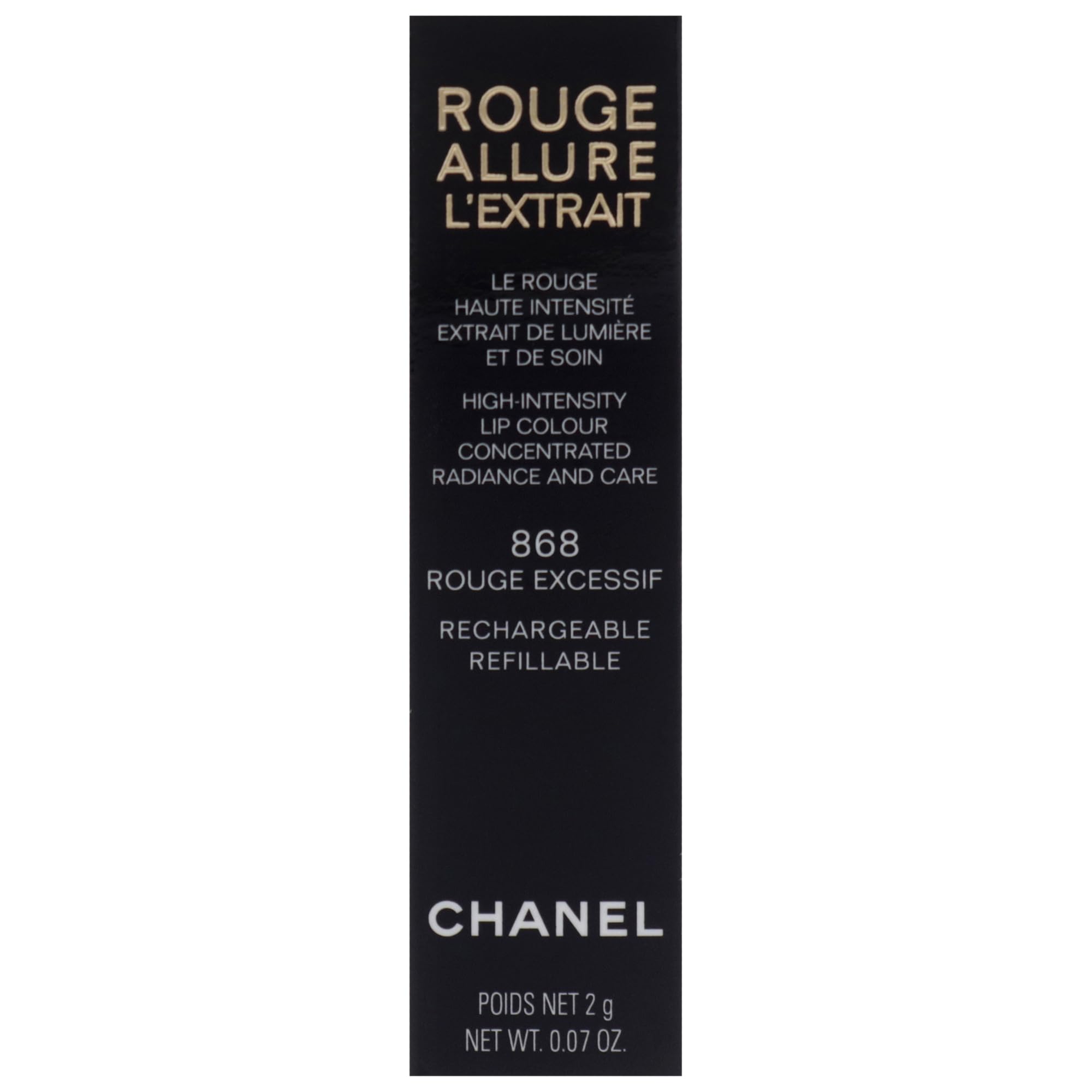 Foto 6 pulgar | Barra De Labios Chanel Rouge Allure Lextrait 868 Rouge Excessif - Venta Internacional.