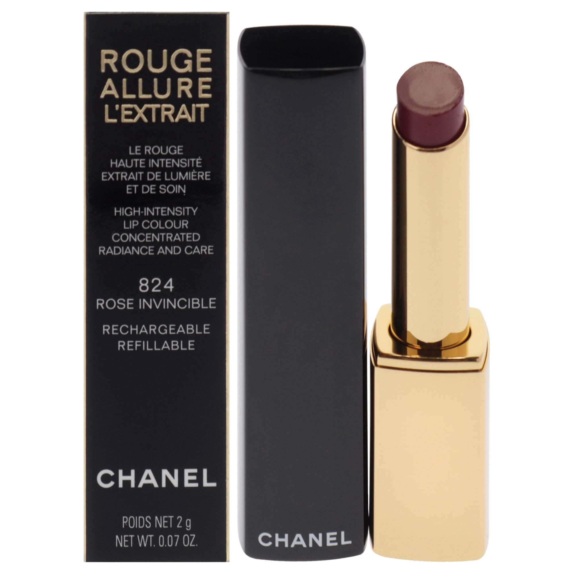 Foto 2 pulgar | Lápiz Labial Chanel Rouge Allure Lextrait 824 Rose Invincible - Venta Internacional.