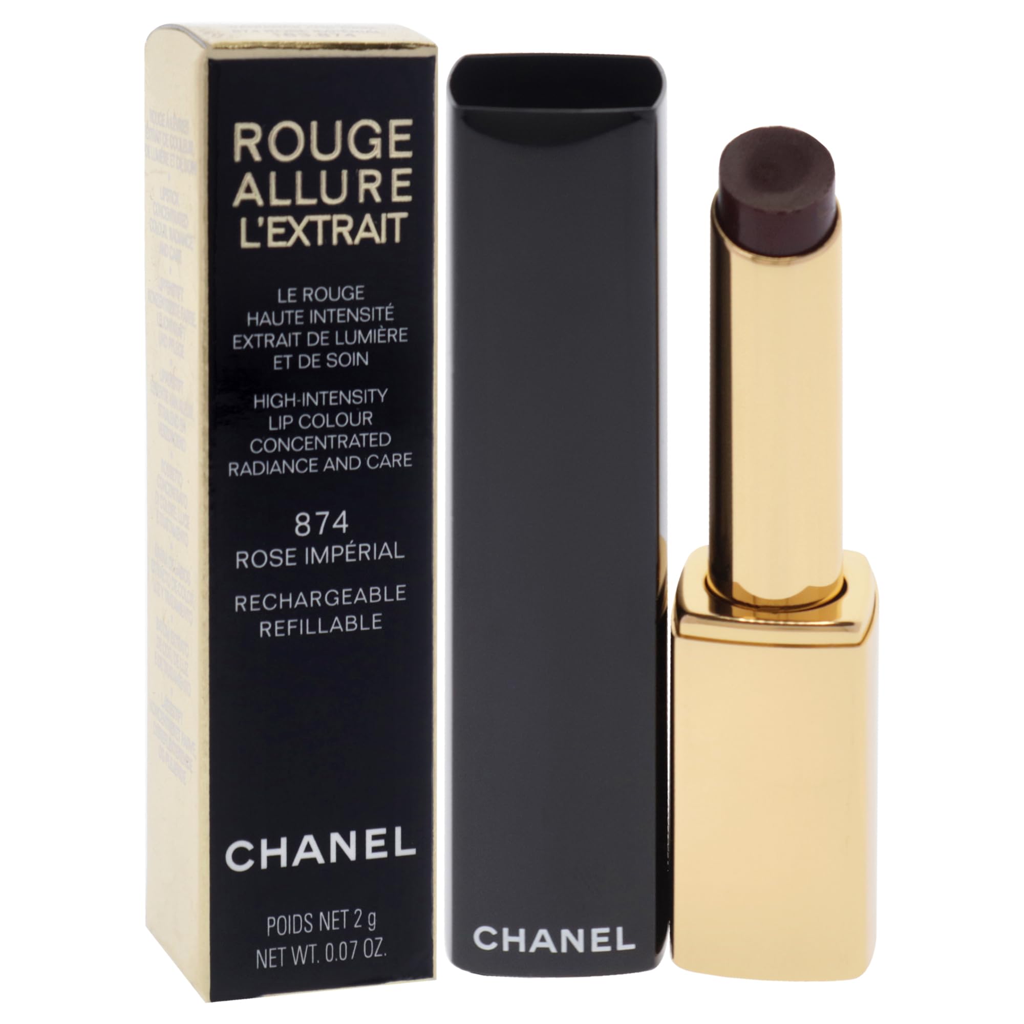 Foto 4 pulgar | Lápiz Labial Chanel Rouge Allure Lextrait 874 Rose Imperial, 2 Ml - Venta Internacional.